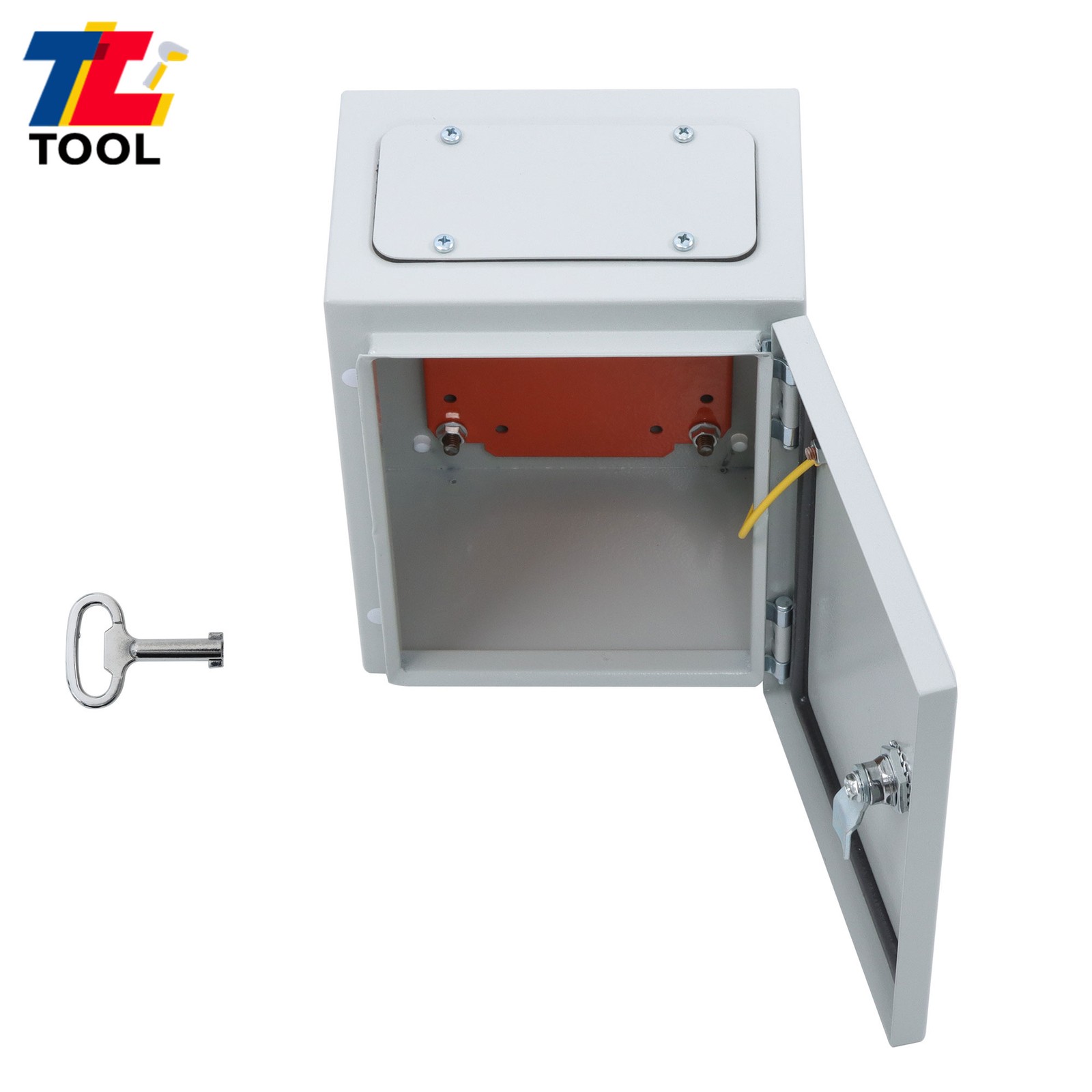 10x8x6″ Carbon Steel Electrical Box, IP65 Waterproof NEMA 4X Rated, Heavy-Duty