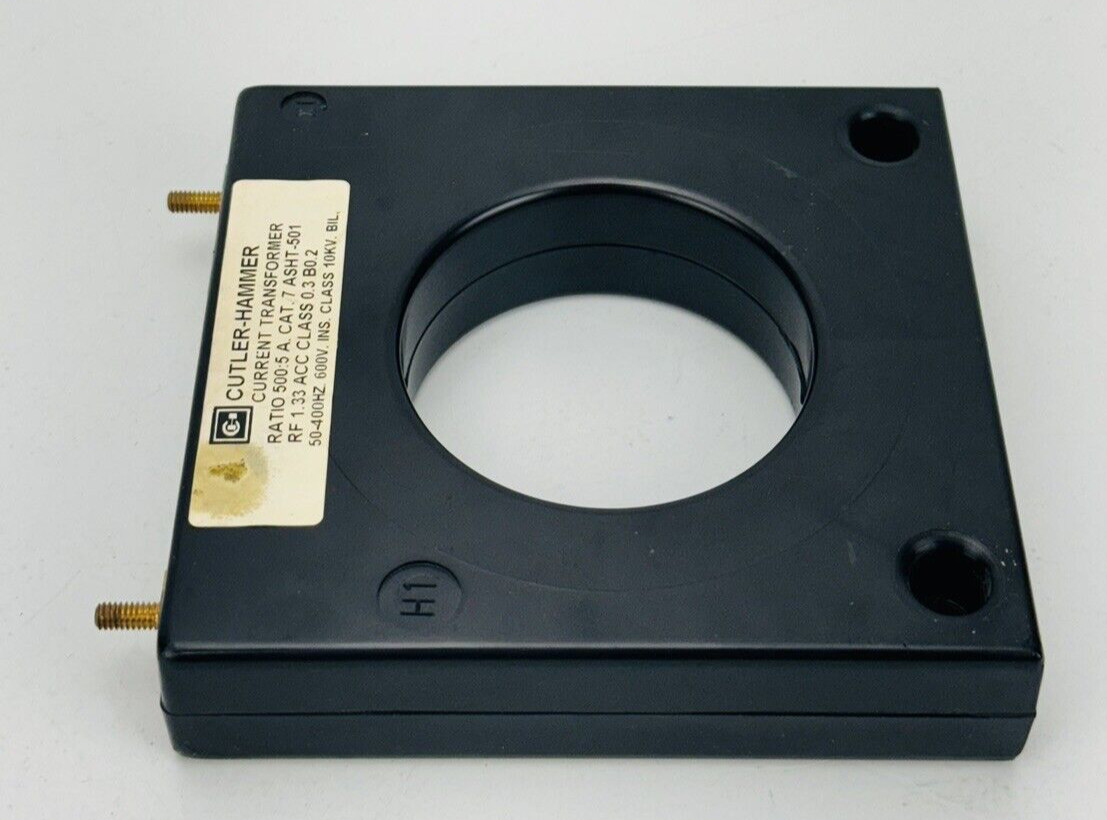 Cutler-Hammer 7ASHT-501 Transformer 500:5A Ratio 50-400Hz 600V *WARRANTY*