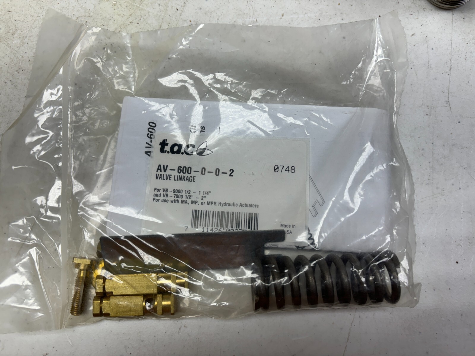 TAC AV-600-0-0-2 VALVE LINKAGE KIT