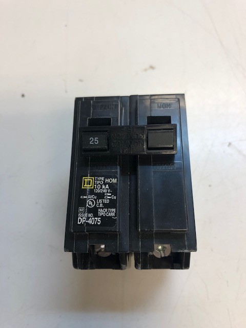 SQUARE D Homeline 25 Amp 2-pole Circuit Breaker HOM225