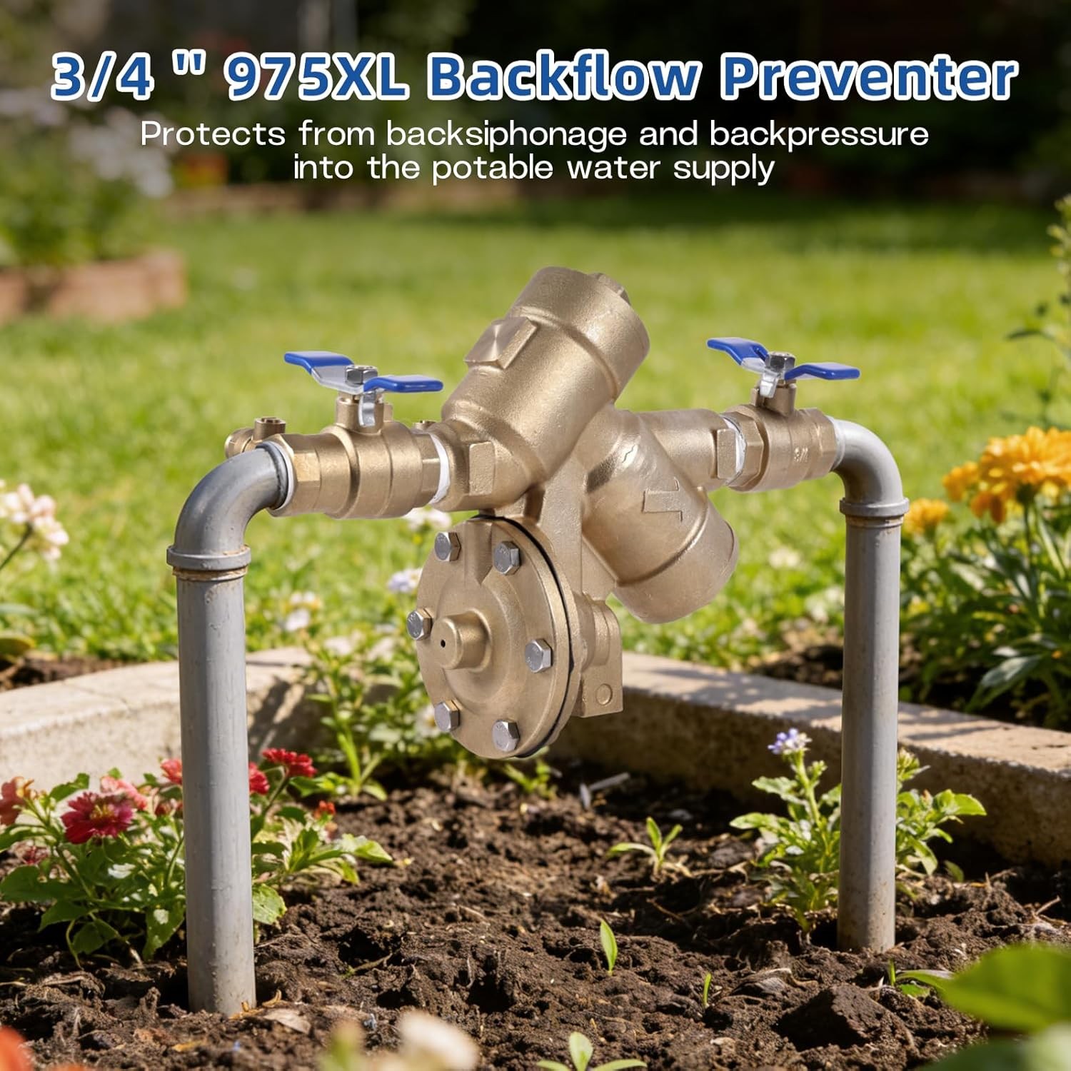 34-975XL2 3/4″ Reduced Pressure Zone Backflow Preventer Valve NEW