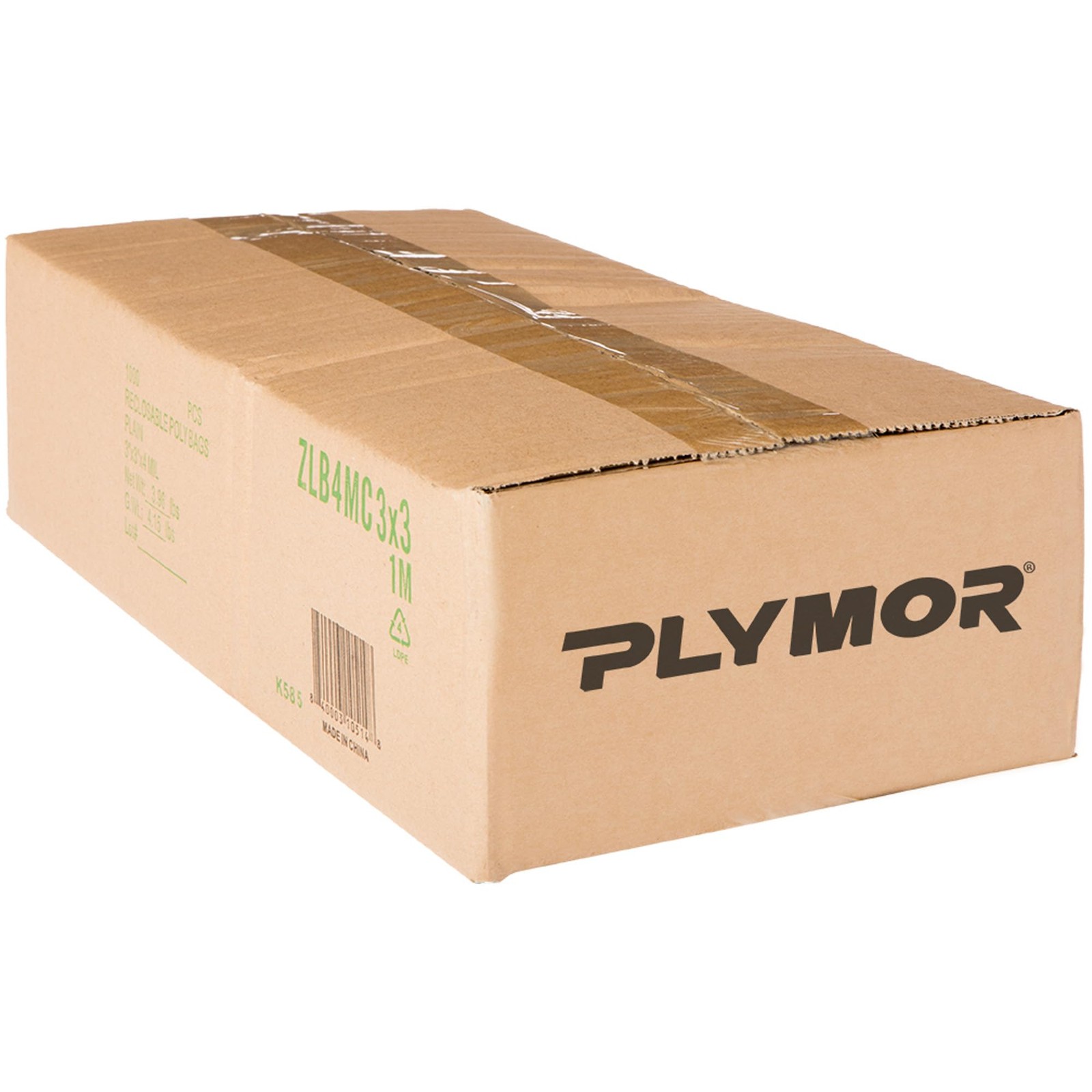 Plastic Bags 3×3 Inch 4 Mil Heavy Duty Zipper Reclosable Case 1000 Plymor