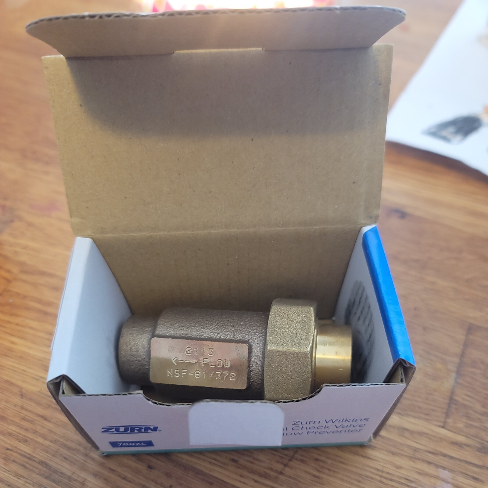 ZURN WILKINS 38UFX38F-700XL LEAD FREE DUAL CHECK VALVE BACKFLOW PREVENTER
