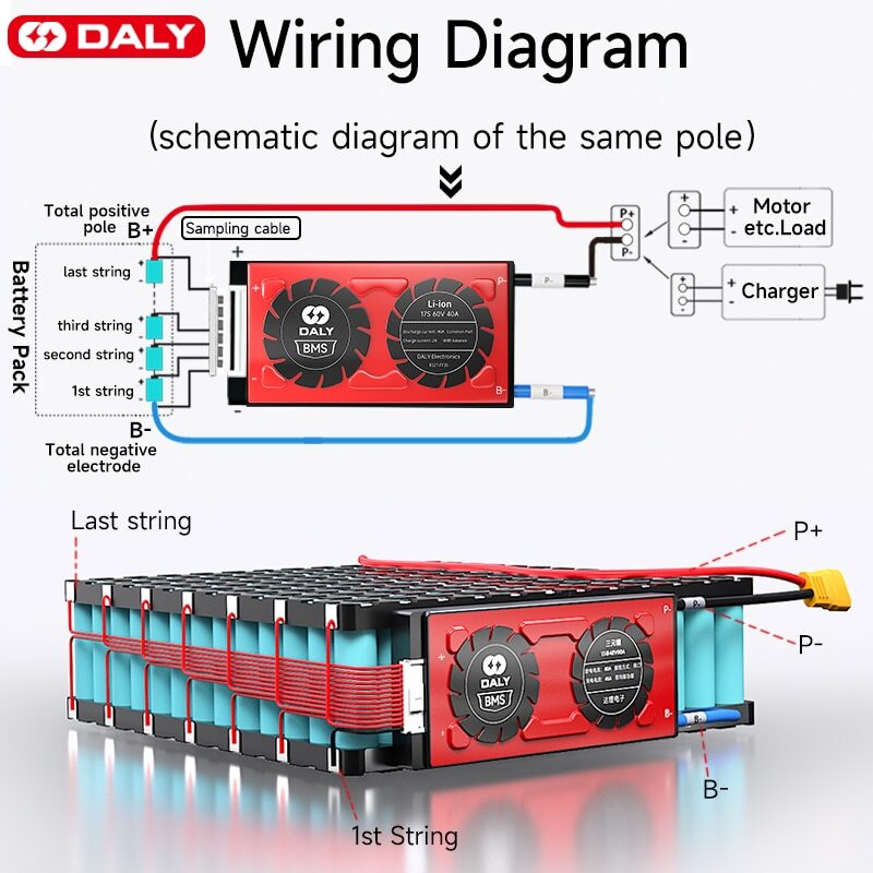 Daly Smart BMS LI-ION 4S 12V 20A 40A 100A 200A 300A LITHIUM Protection Balance