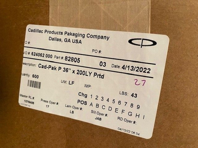 MIL-PRF-131K Class I Type I Film Foil Heat Sealable Barrier – 36″ x 200 Yard