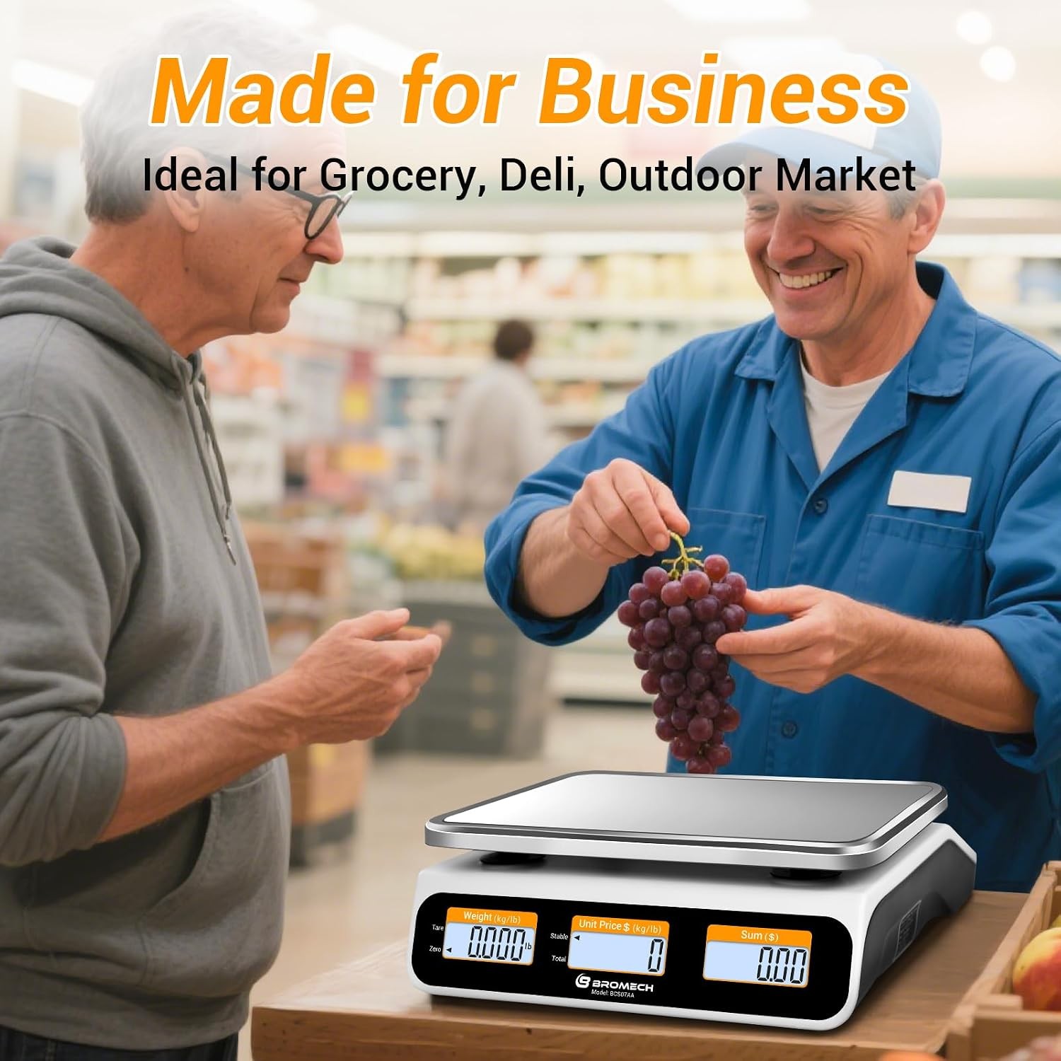 Commercial Food Scale 66lb/30kg High Precision Digital Price Computing Scale