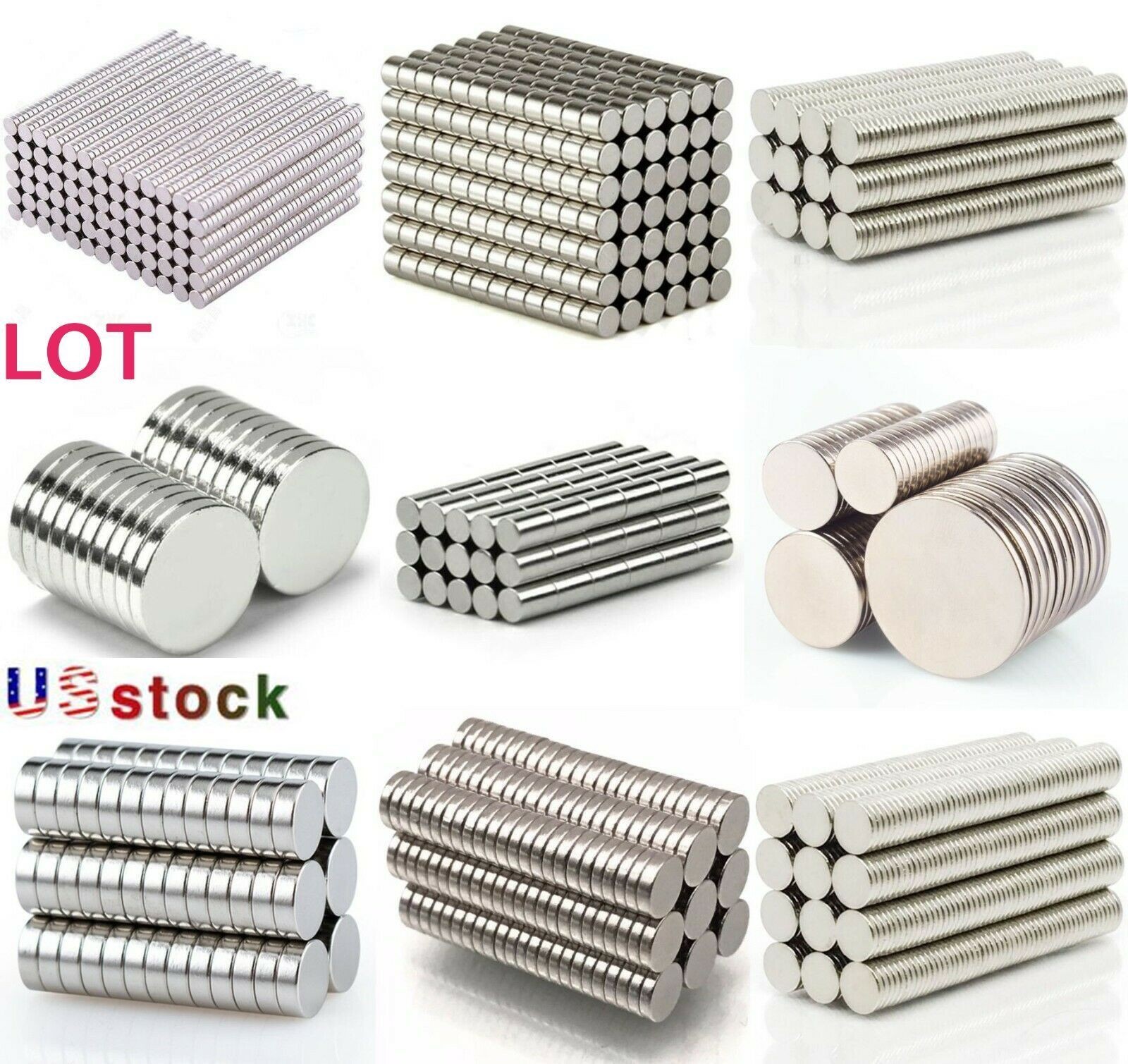 5-100 PCS Small Magnets Mini Tiny Round Micro Magnet Neodymium Disc Rare Earth