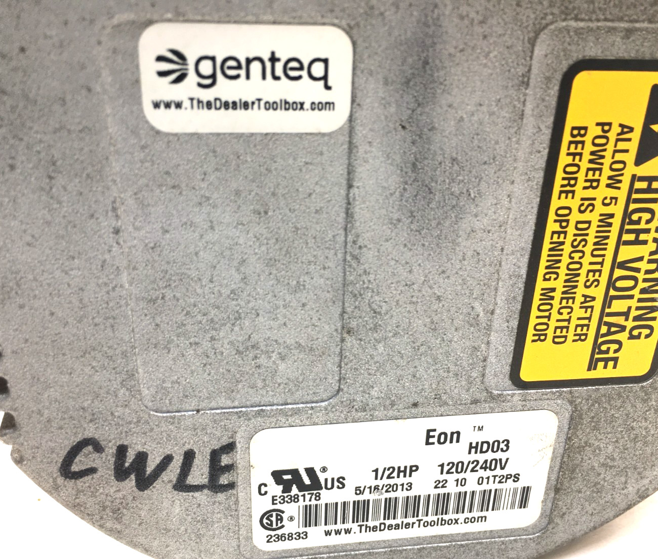 GENTEQ EON HD03 Module ONLY 1/2HP 120/240V CWLE used #W888