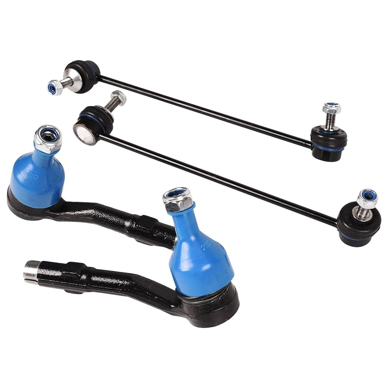 8PCS Front Lower Control Arms Tie Rods Sway Bar Links 31126760181 31126760182
