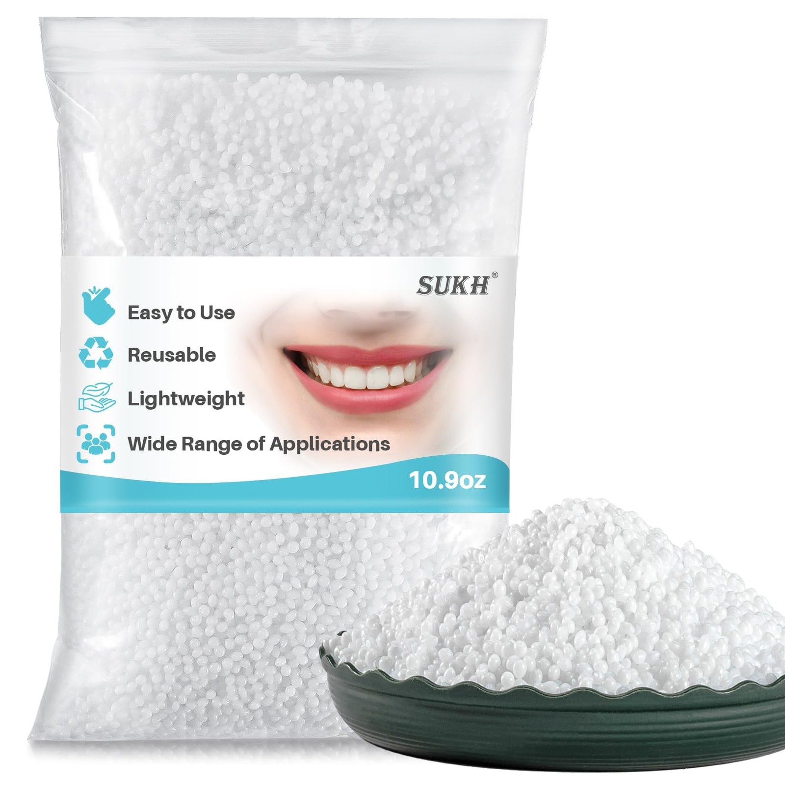 Moldable False Teeth Beads – DIY Tooth Repair Kit for Chipped or Cracked Teeth
