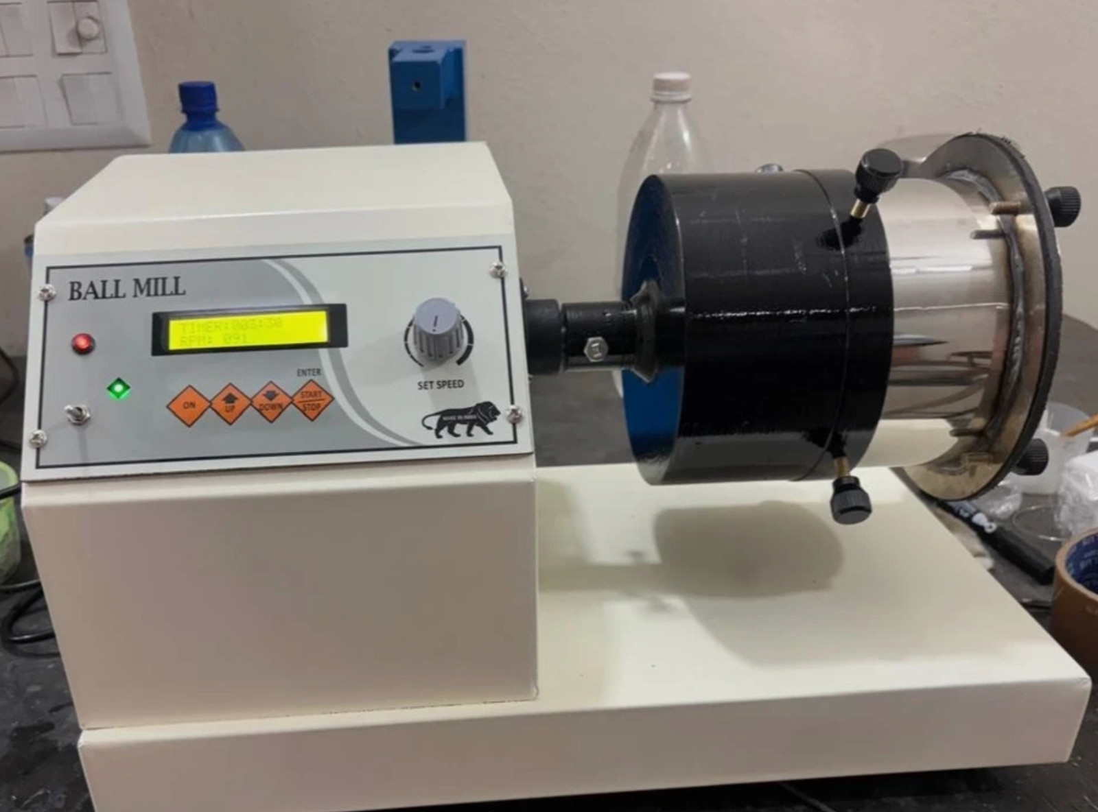 3 KG Heavy Duty Laboratory Ball Mill (110 v) | Digital RPM Timer | Grinding USA