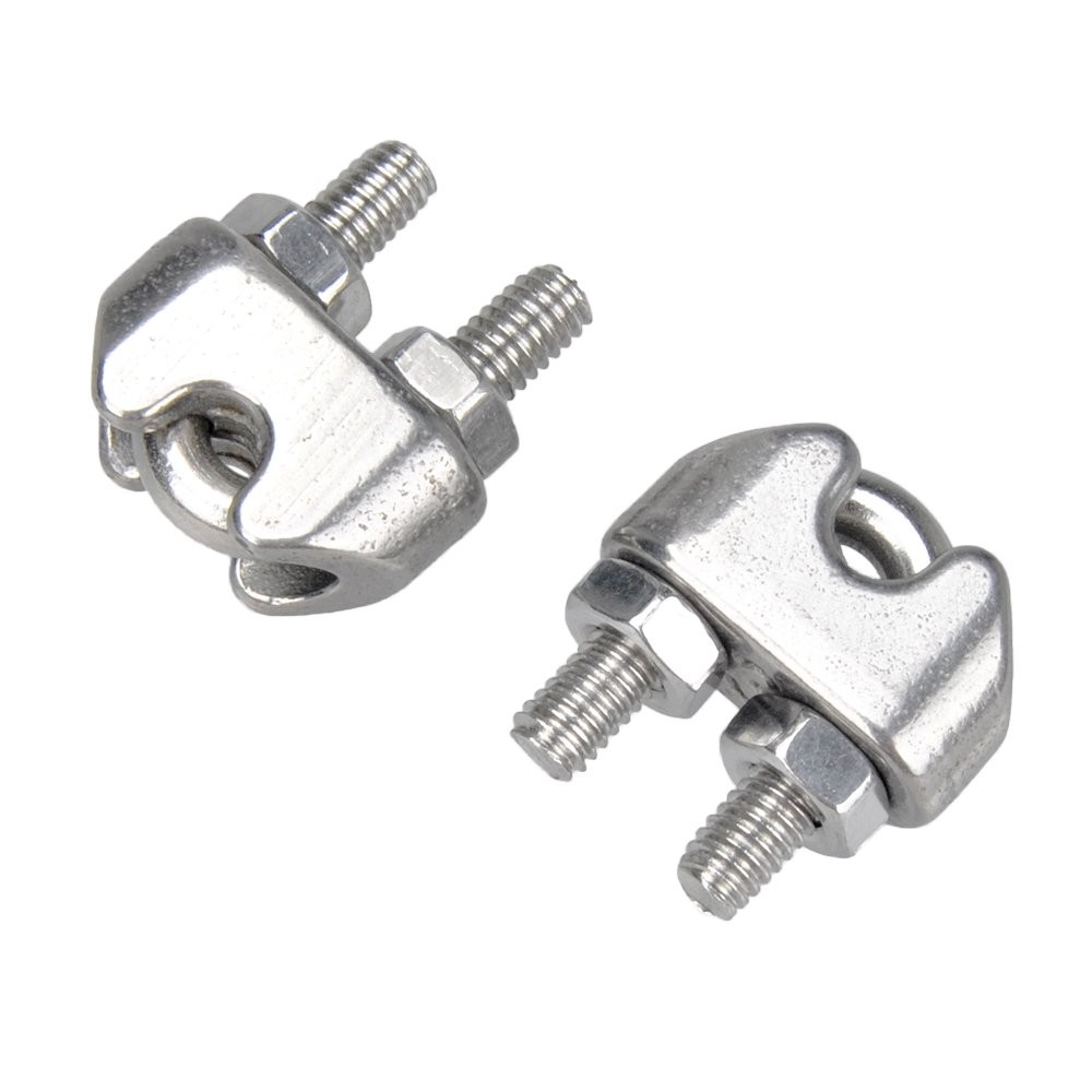 YAMASO 20PCS 1/8 Inches M3 Stainless Steel Wire Rope Cable Clip Clamp