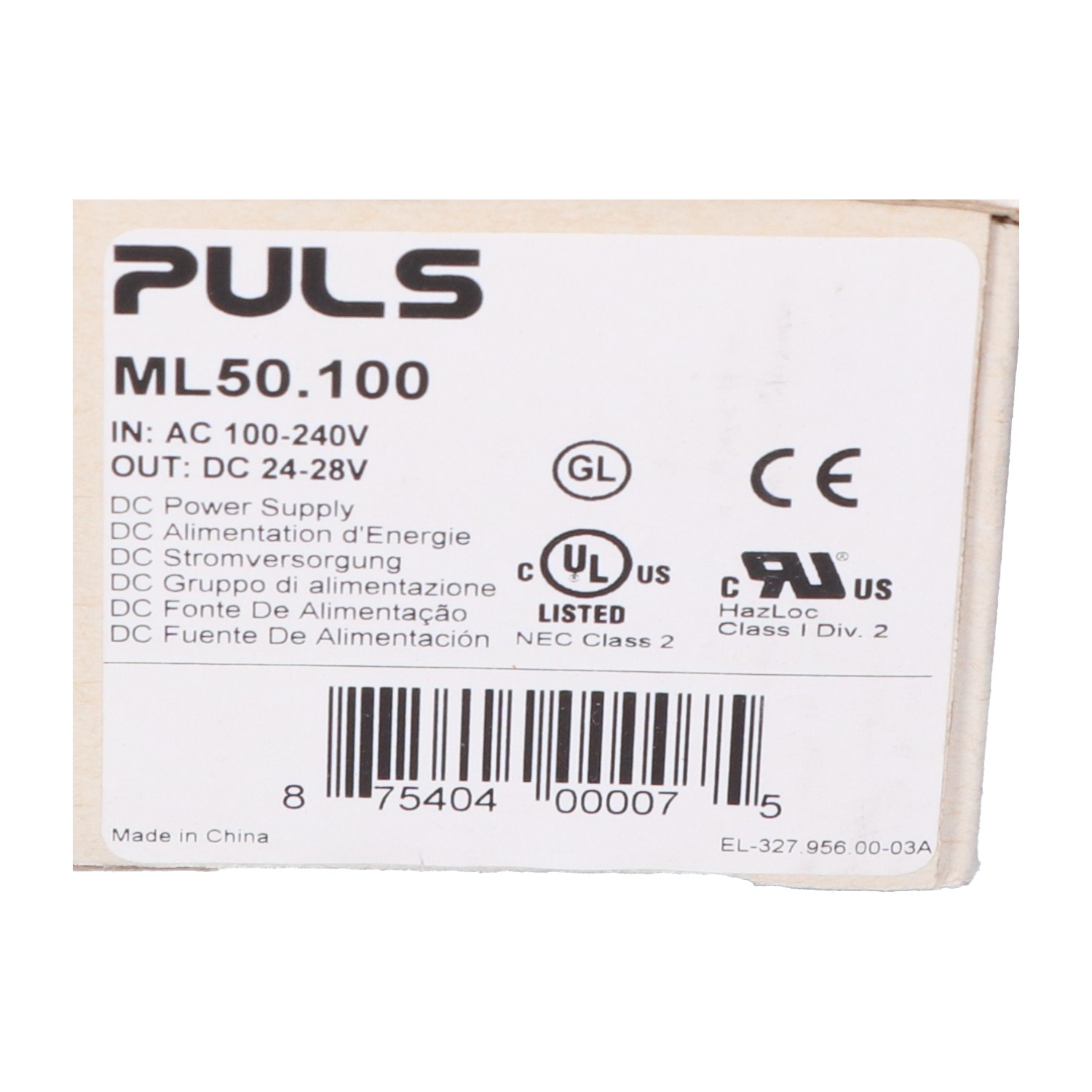 Puls ML50.100 New NFP