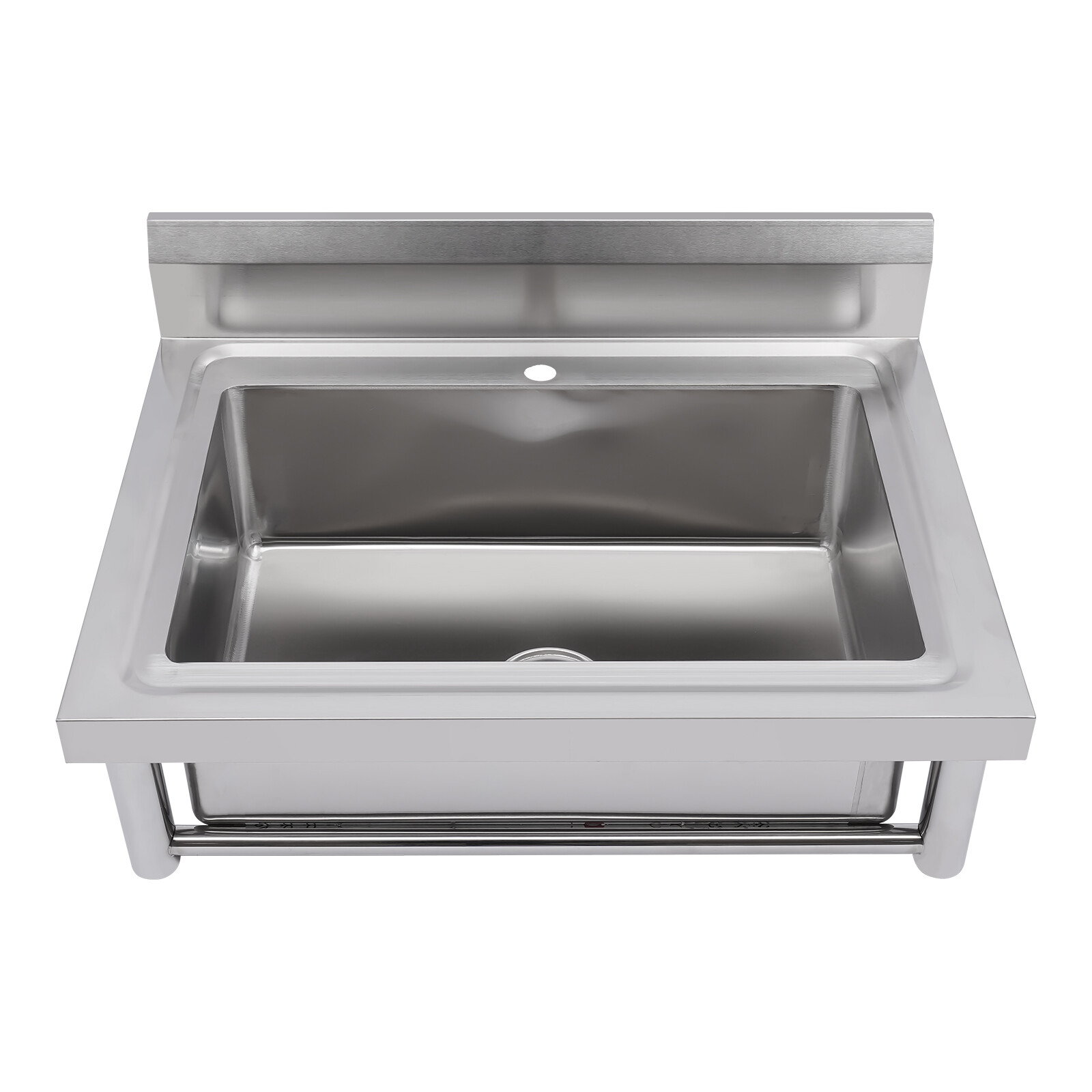 Commercial Stainless Steel 1-Compartment Kitchen Utility Sink With Faucet