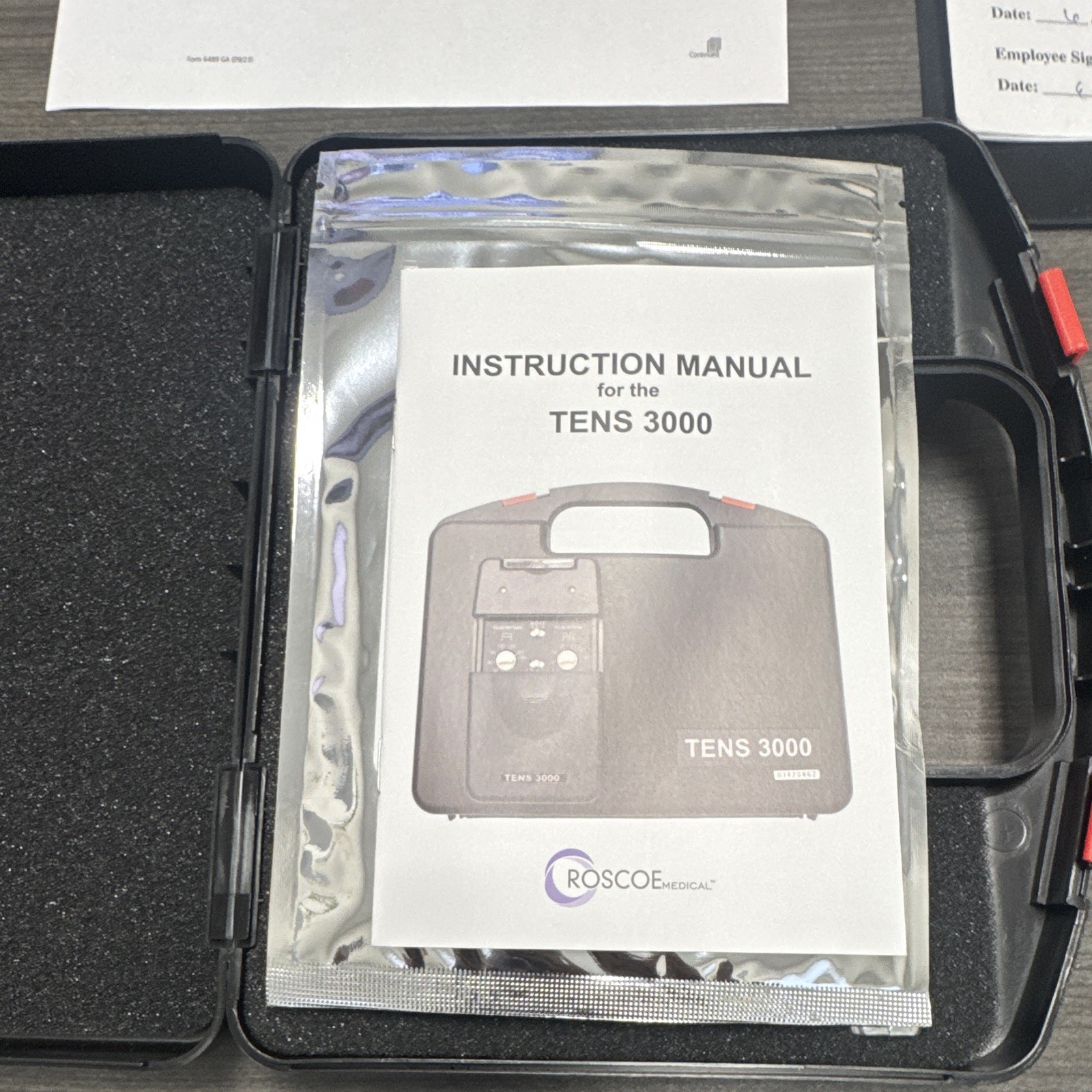 Roscoe Medical TENS 3000 2-Channel TENS Unit Kit w/ Case & Leads