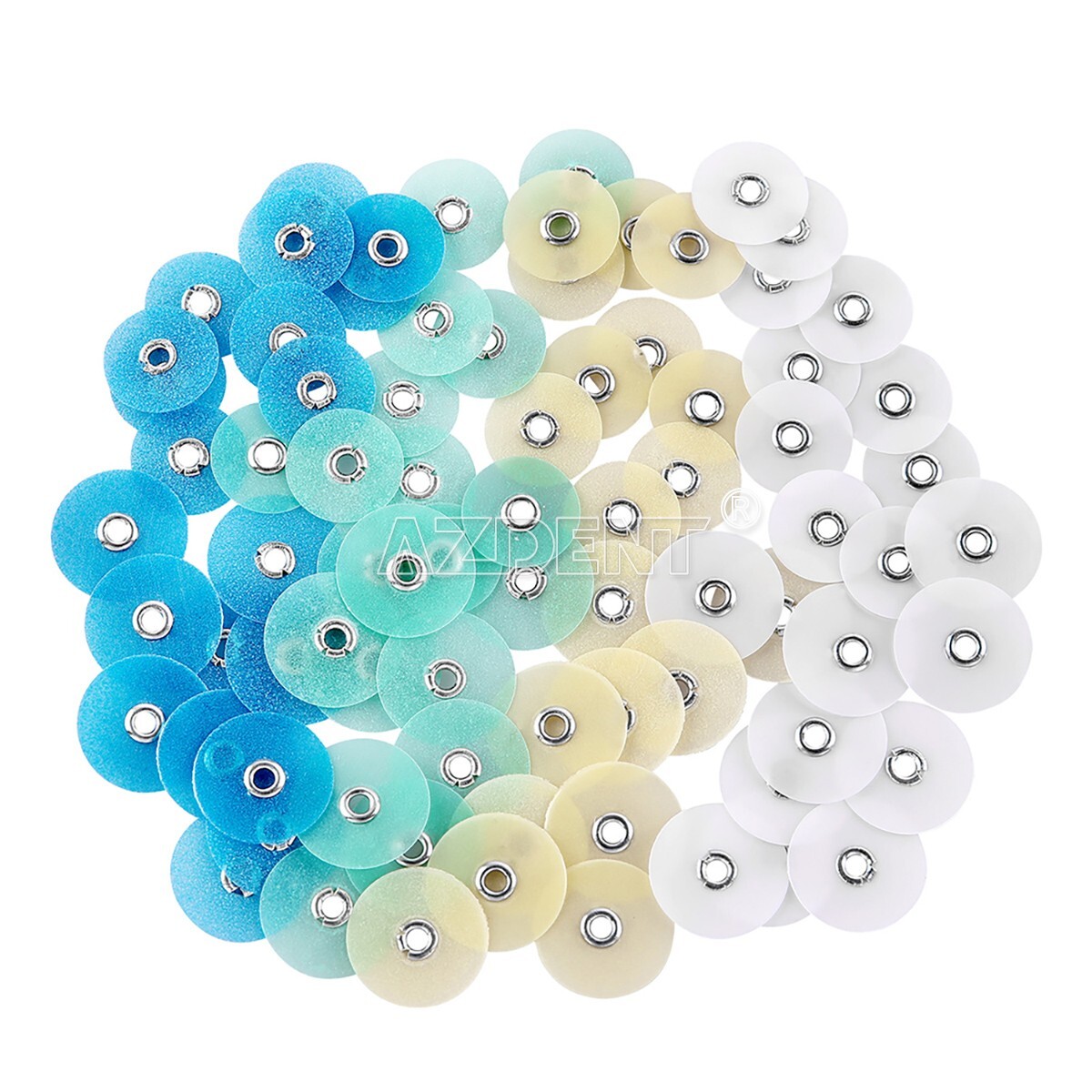 80pcs Dental Composite Finishing Polishing Discs assorted kit + Mandrel NO1.075