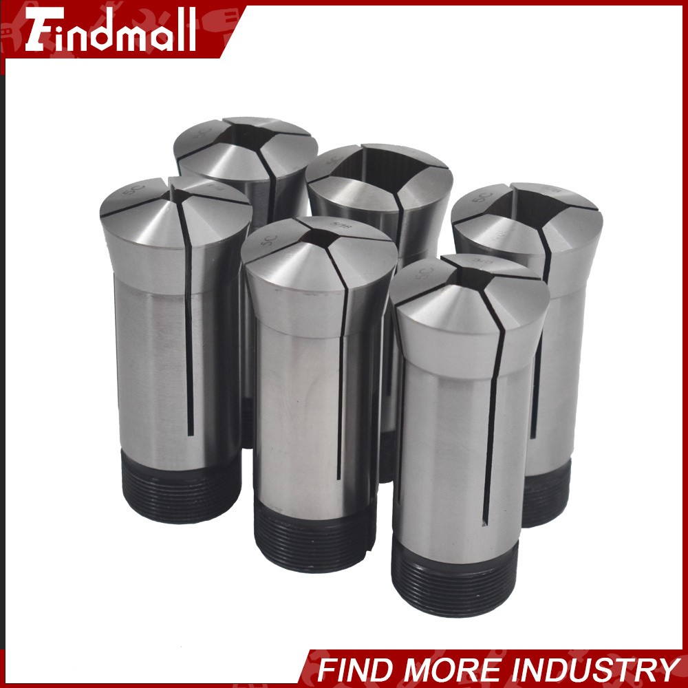 New 6× 5C Square Collet Set 1/4″,5/16″,3/8″,1/2″,5/8″,3/4″