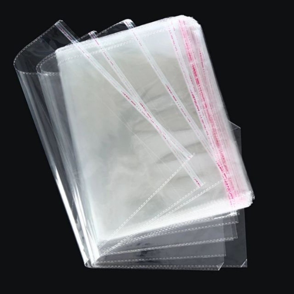 100-1000 Clear Poly Bags Resealable T-Shirt/Apparel Self Sealing Cello Bag 7Size