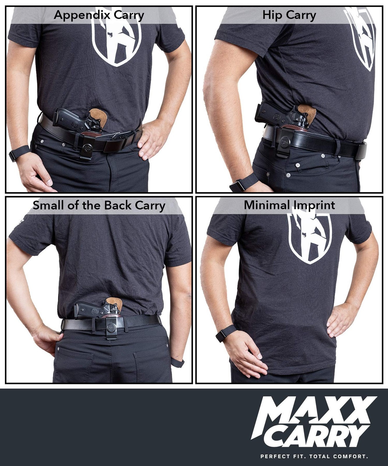 Maxx Carry Inside The Waistband Leather Holster Fits Beretta 92FS Series. IWB…