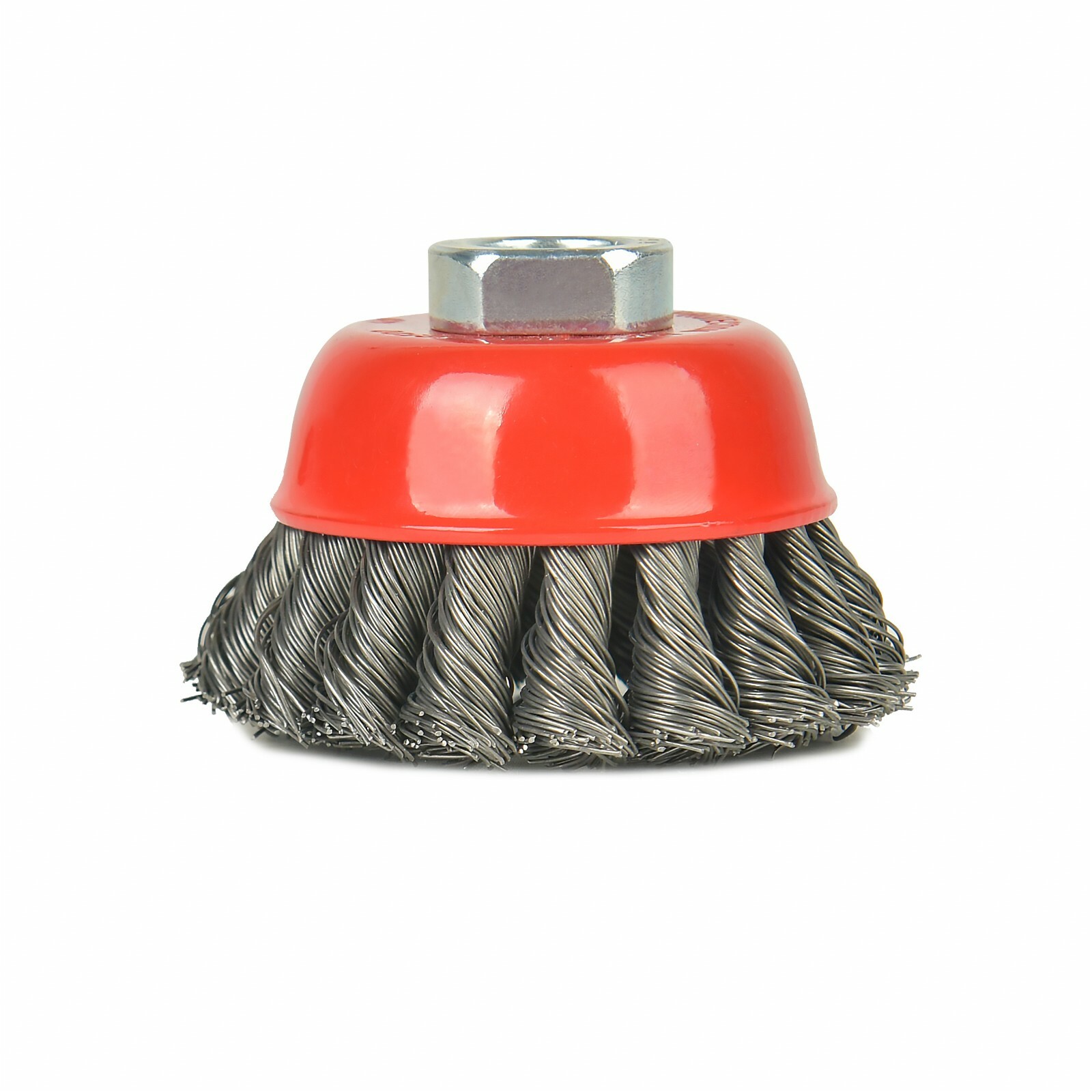 Aain 3 Inch Crimped Twisted Wire Knotted Cup Brush Angle Grinders 5/8″-11 Thread