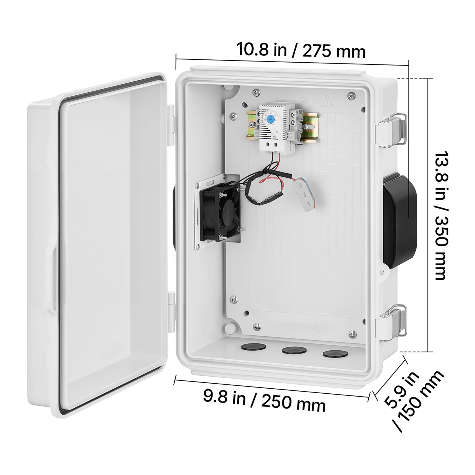 Uimoso Outdoor ABS Waterproof Electrical Enclosure 14.2 x 10.8 x 5.9 in