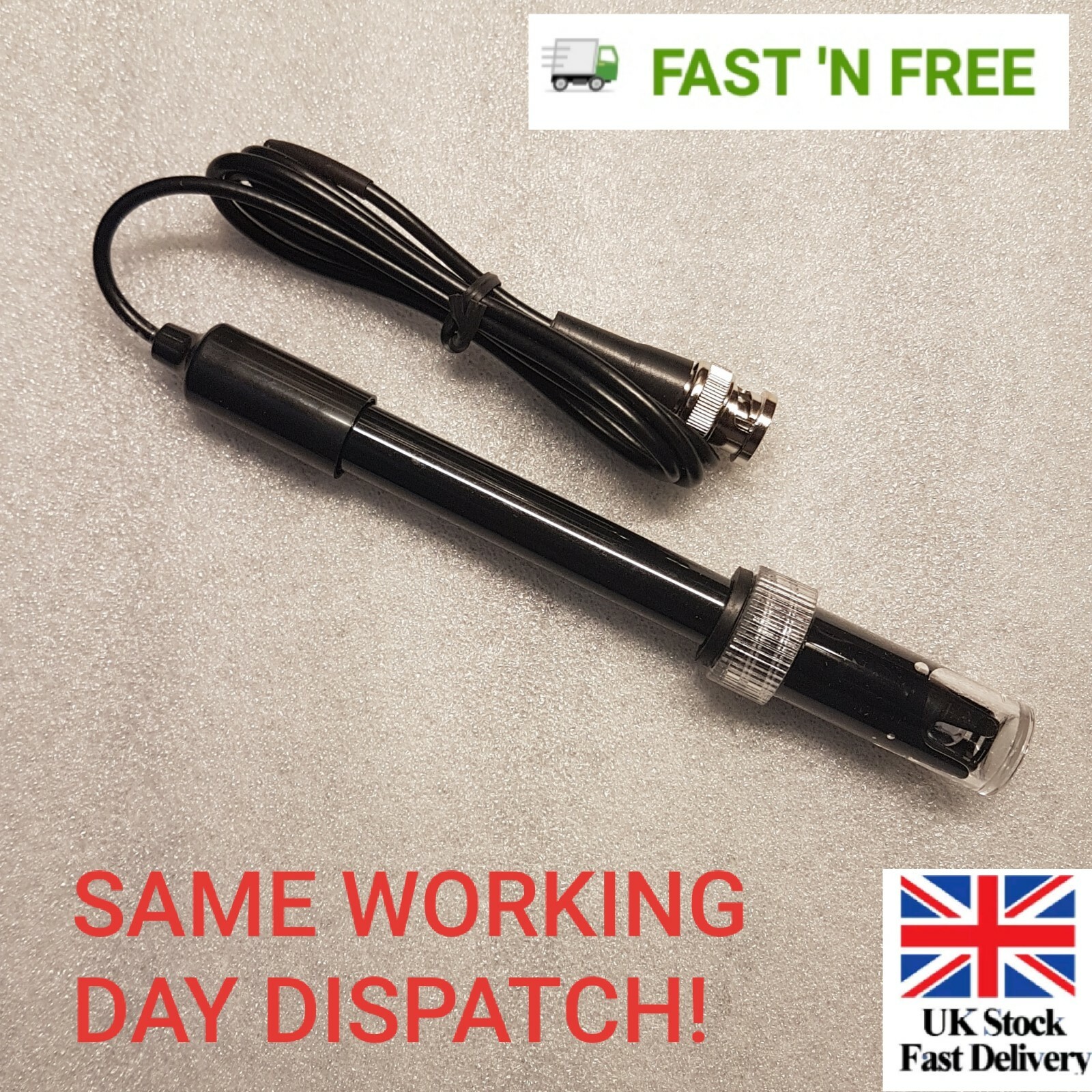 PH Electrode Probe BNC Connector Aquarium PH Controller Meter Tester Sensor