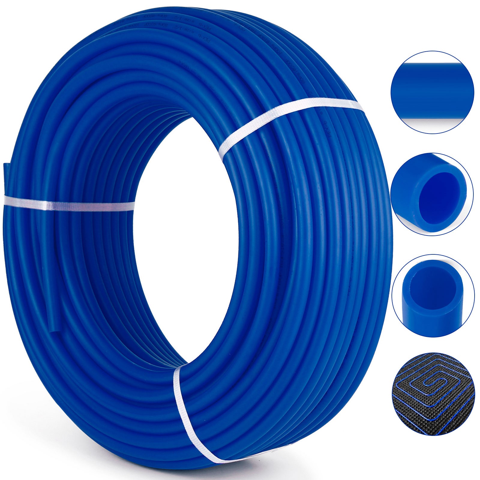 VEVOR 3/4″ 300FT PEX Potable Water Tubing Pipe Non-Barrier Hose for Radiant
