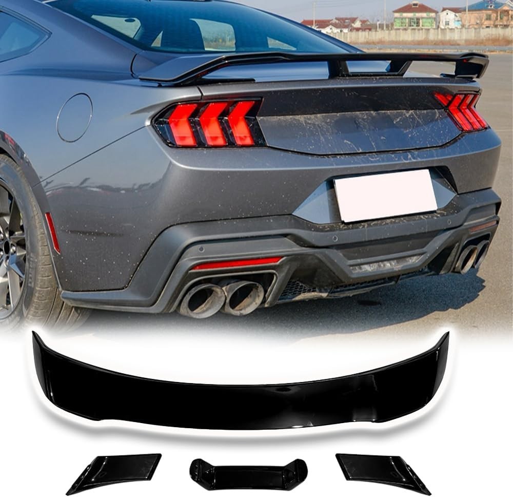 BriSunshine Rear Spoiler Wing Compatible with Ford Mustang 2024 2025 2 Door