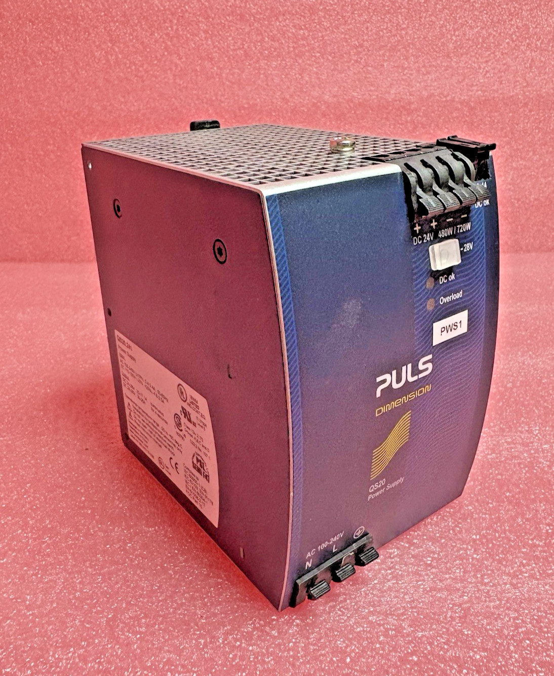 PULS QS20.241 DIN Rail Mounted DC Power Supply Din Rail Mt. From Inventory