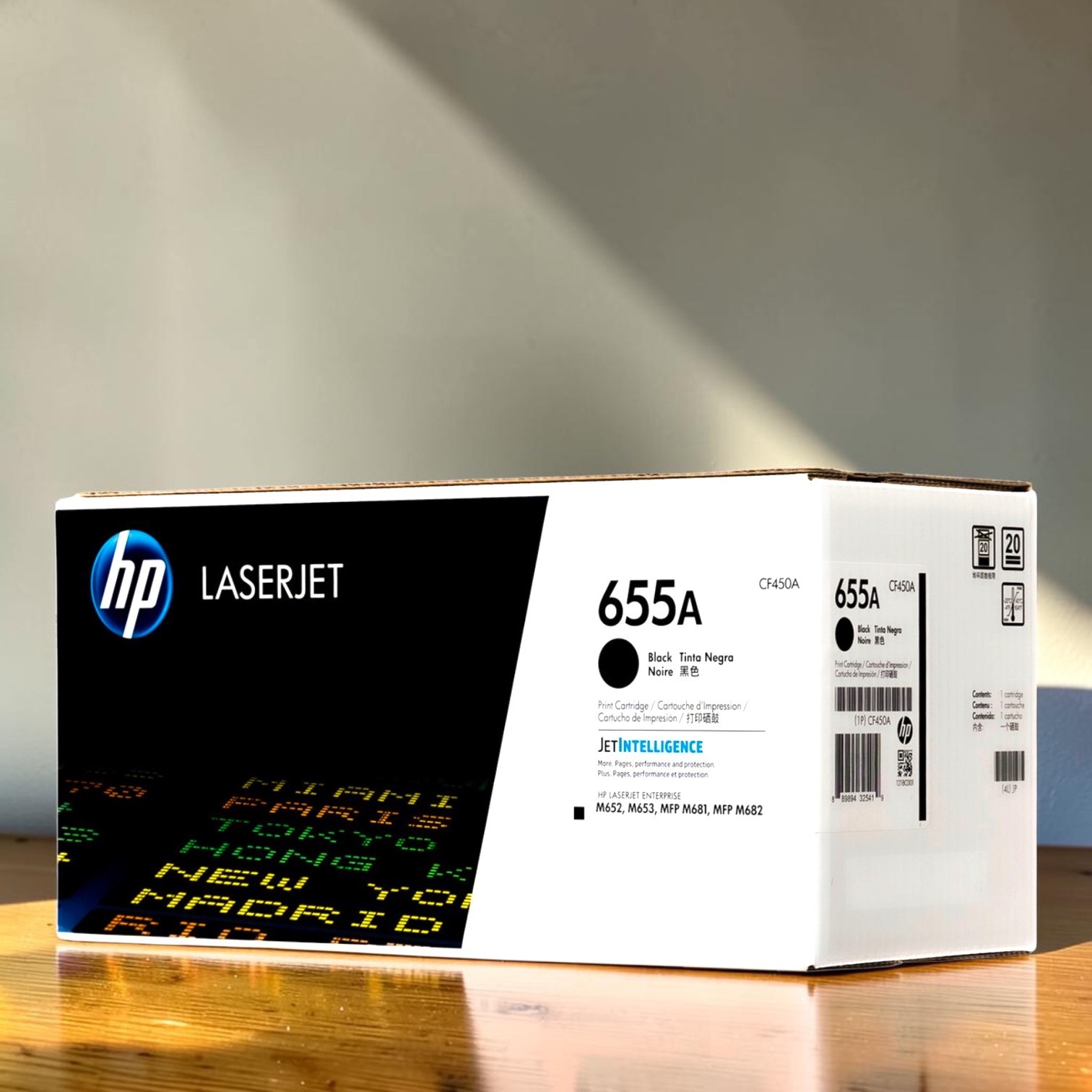 HP 655A Toner Set BK/C/M/Y 4-Pack CF450A CF451A CF452A CF453A New Sealed Box