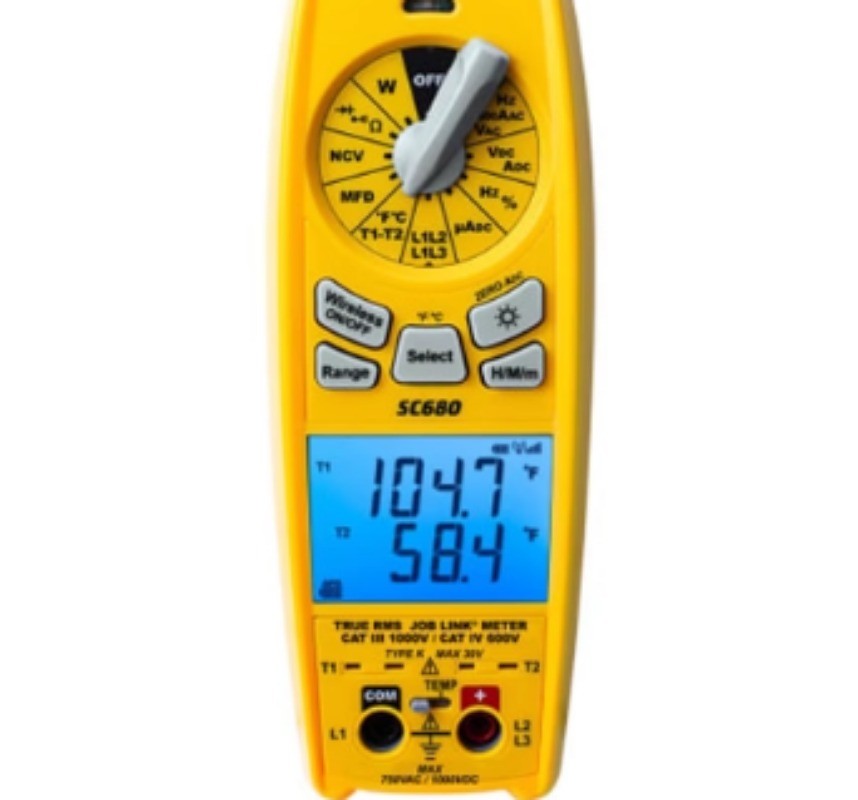 Clamp Meter with Rotatable Dial and LED Flashlight, Now Available.