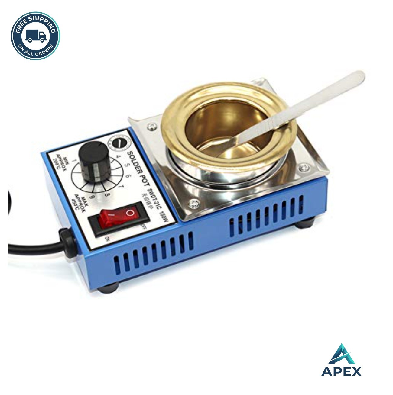 Solder Pot 50mm 110V 150W Lead-Free 500g Capacity Adjustable Temperature Tin