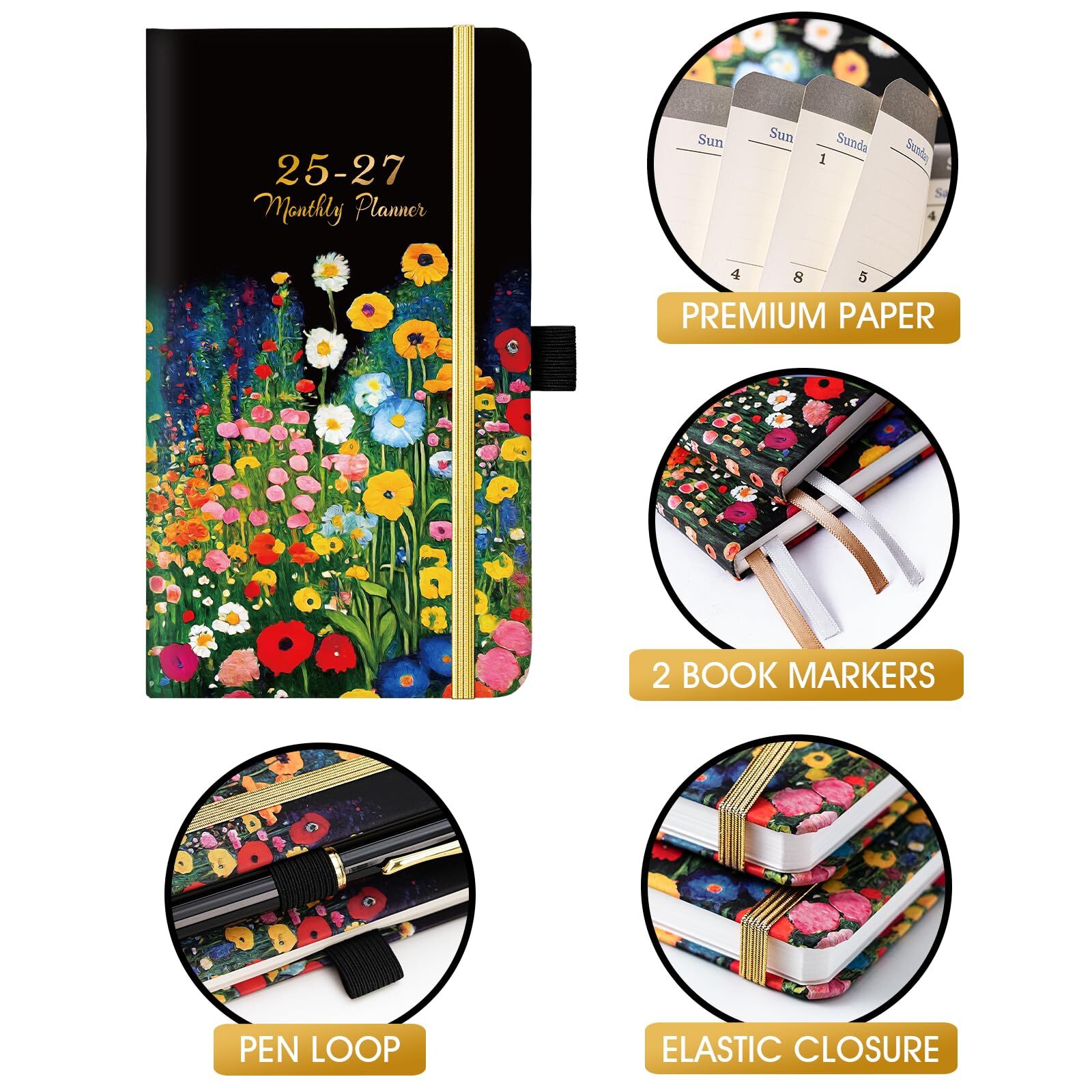 Pocket Calendar 2025-2027 – 3-Year Monthly Pocket Calendar from Jan.2025-Dec….