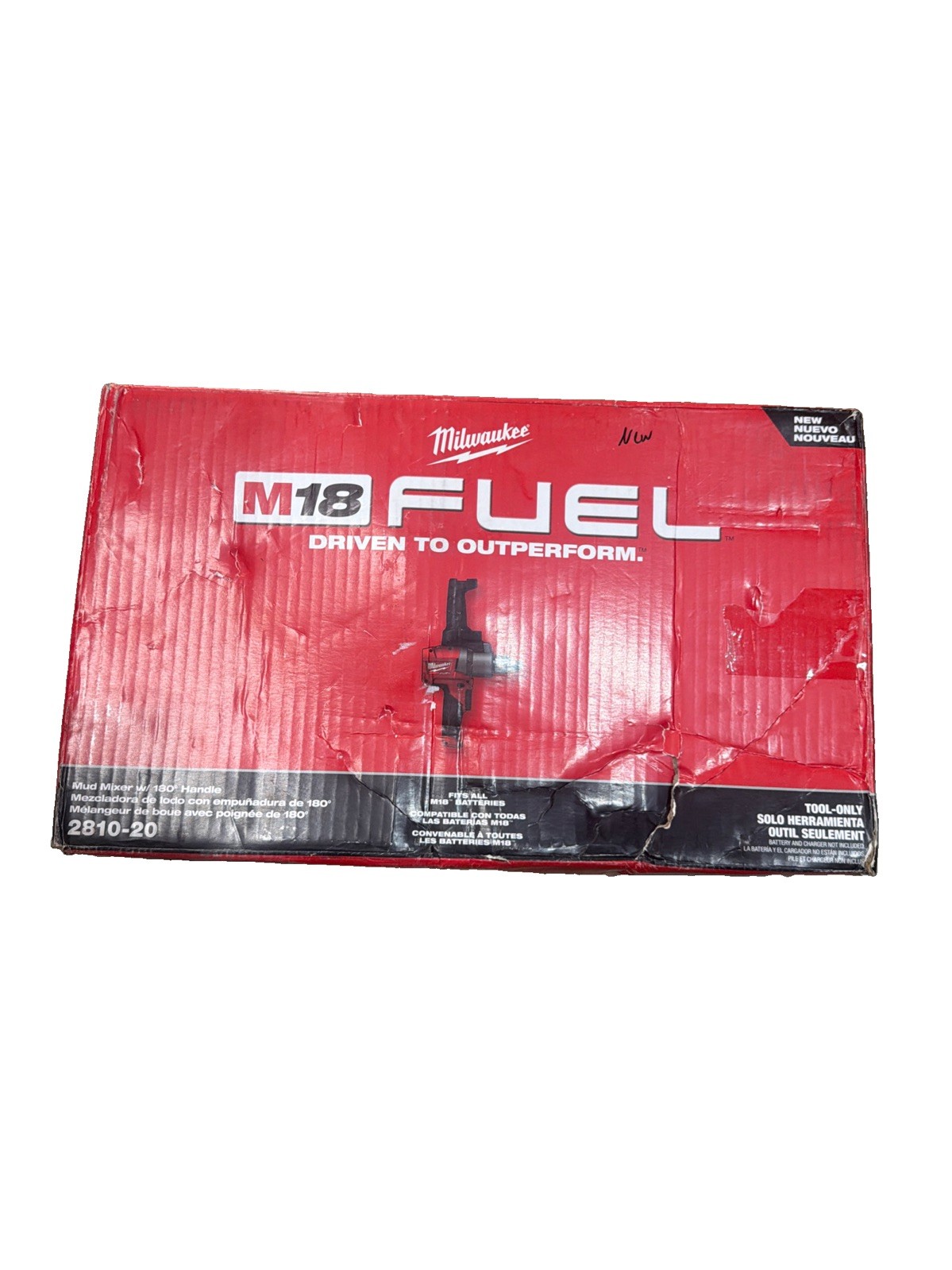Milwaukee 2810-20 M18 FUEL Mud Mixer w/ 180° Handle (Tool Only)