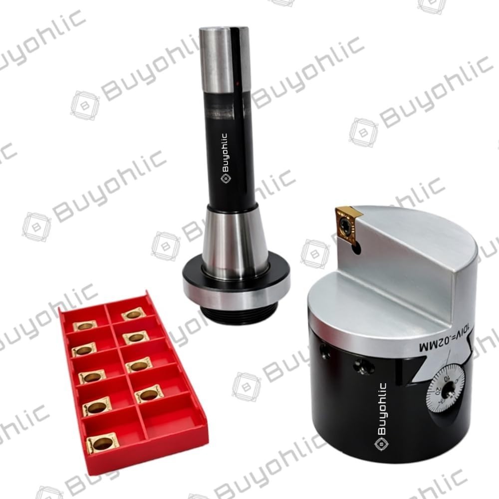 50mm Indexable Boring Head, CCMT Inserts, 0.02mm, 1/2-18 TPI for Milling Machine