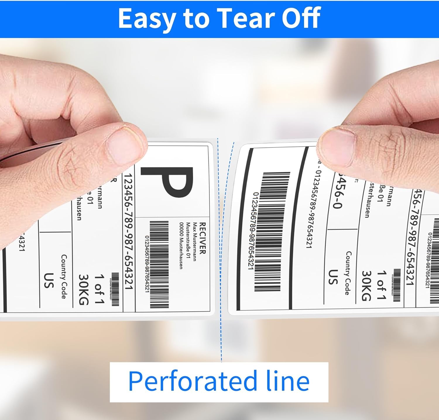 Fanfold & Roll 4″x6″ Direct Thermal Shipping Labels For Zebra Eltron and Rollo