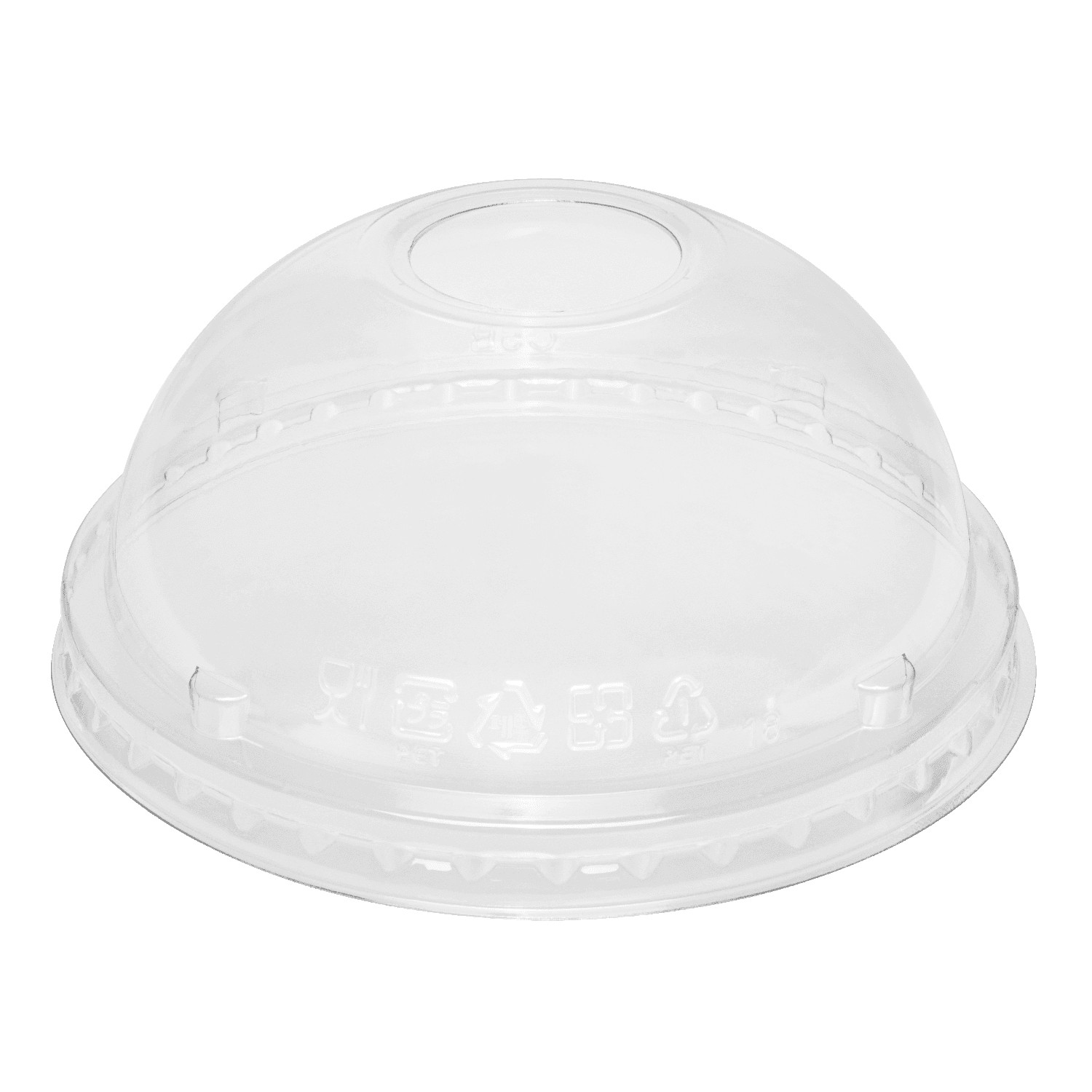 Karat 95mm PET Plastic Dome Lids – 2,000 ct, C1041