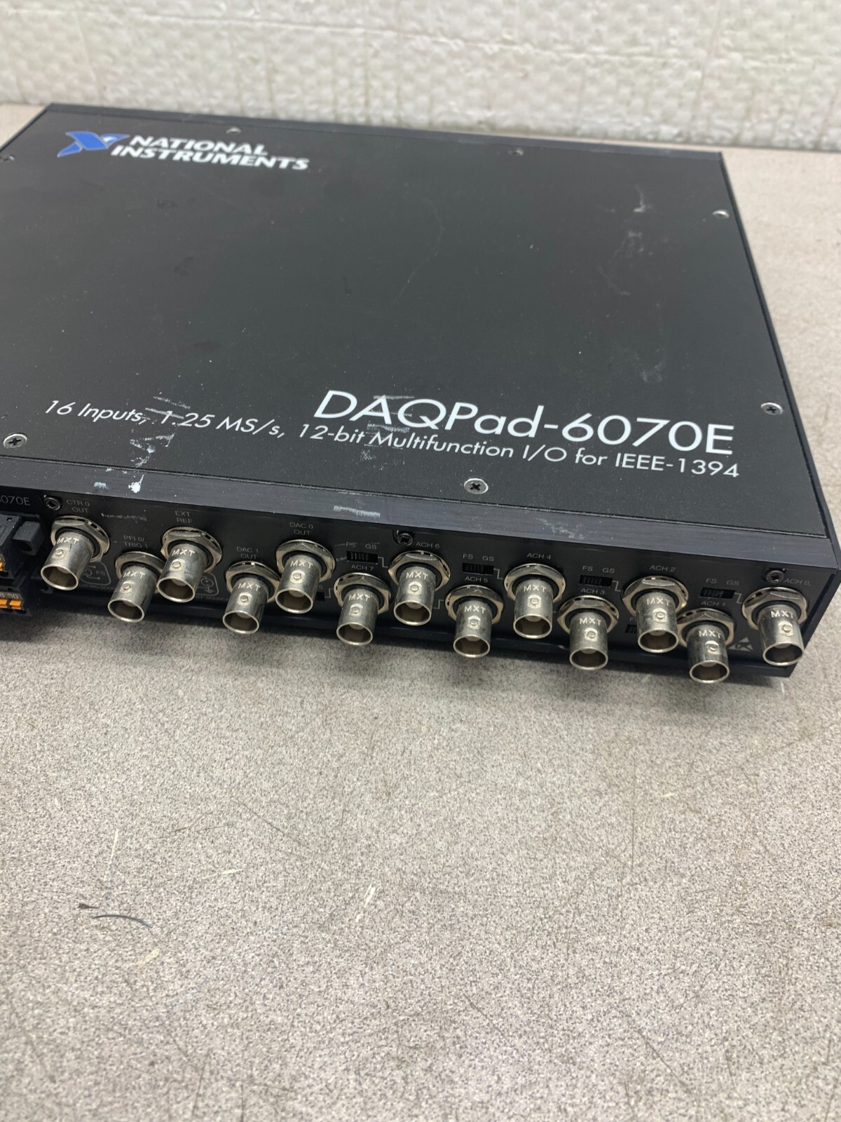 USED NATIONAL INSTRUMENTS 16 Inputs, 12-Bit Multifunction I/O MODEL DAQPAD-6070E
