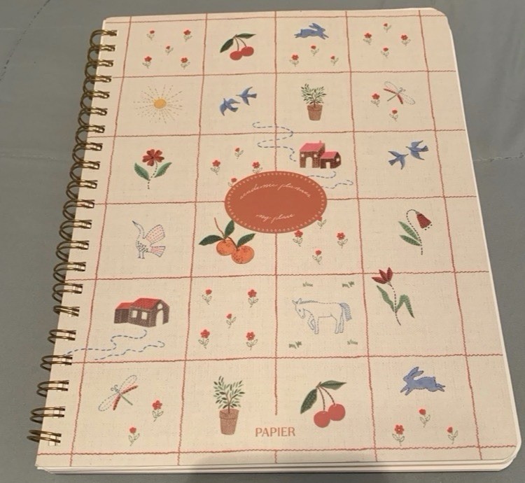 Papier Softcover Spiral Academic Year Aug 2026- Dec 2027 Planner- “8.5×11” Size