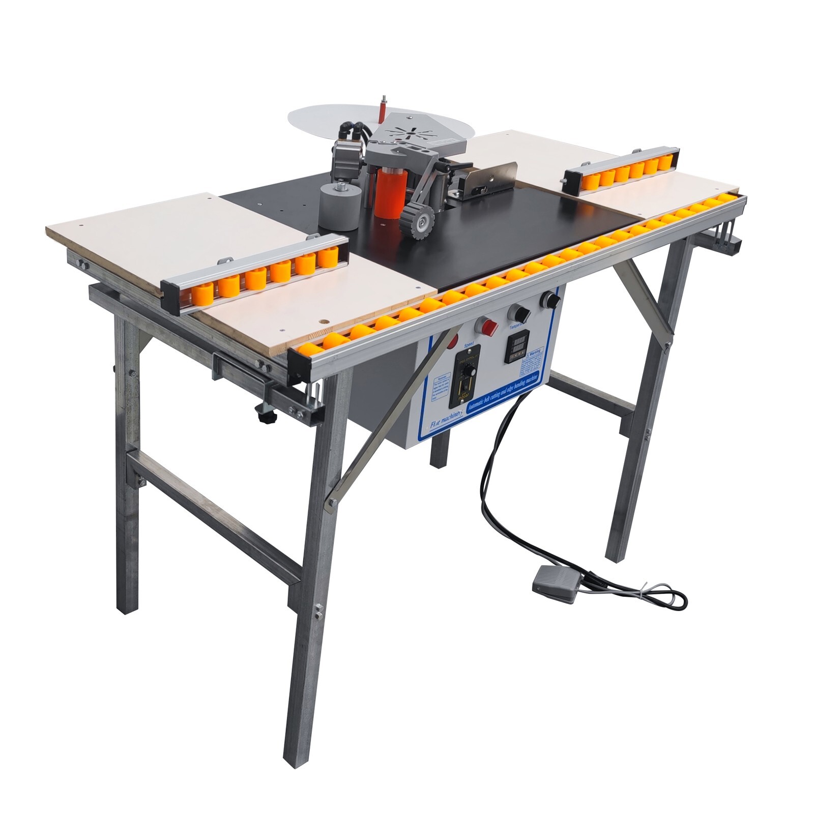 Curved Straight Line Edge Banding Machine 0.275-1.96″ Edge Height 0-6/min 110V