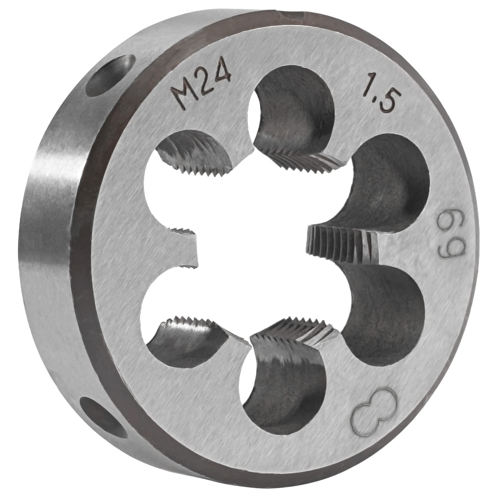 Aceteel M24 x 1.5 Metric Round Die, Machine Thread Die x 1.5mm, Sliver