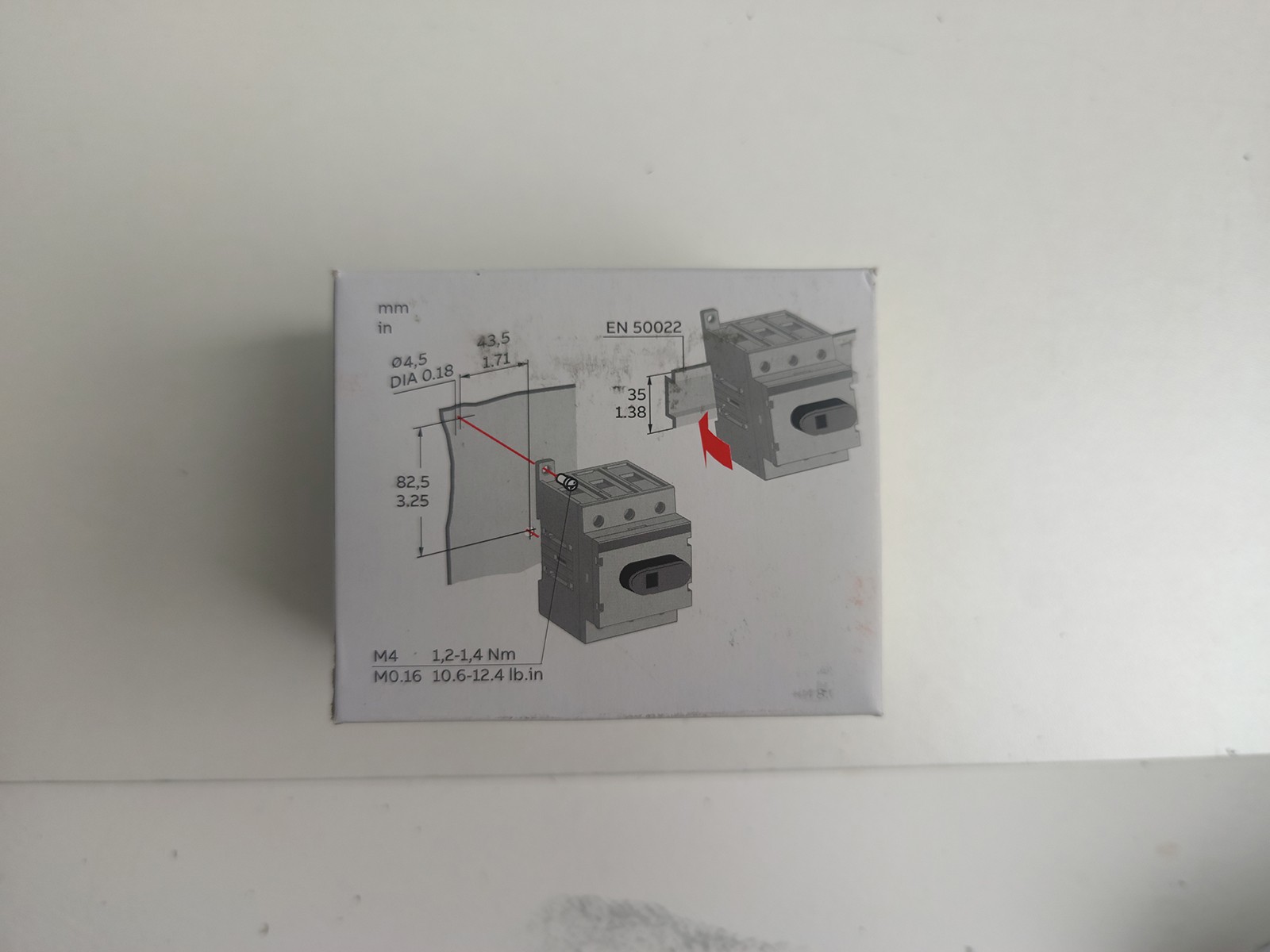 ABB OT80F3 Switch Disconnector 1SCA105798R1001 3-pole, front operated