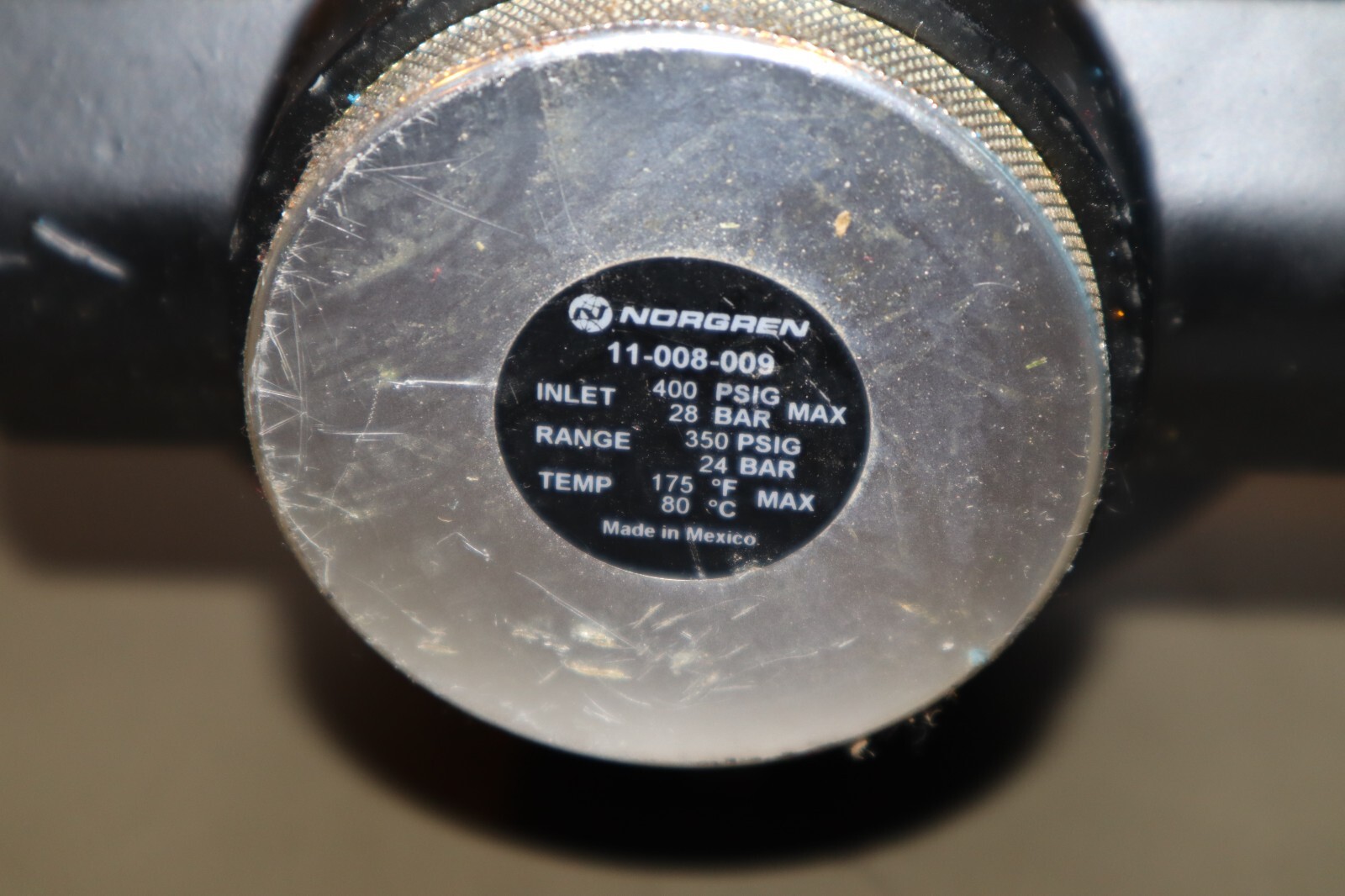 MAC 3 Way Spool Valve 250B-11-111CA & Norgren 11-008-009 Air Pressure Regulator