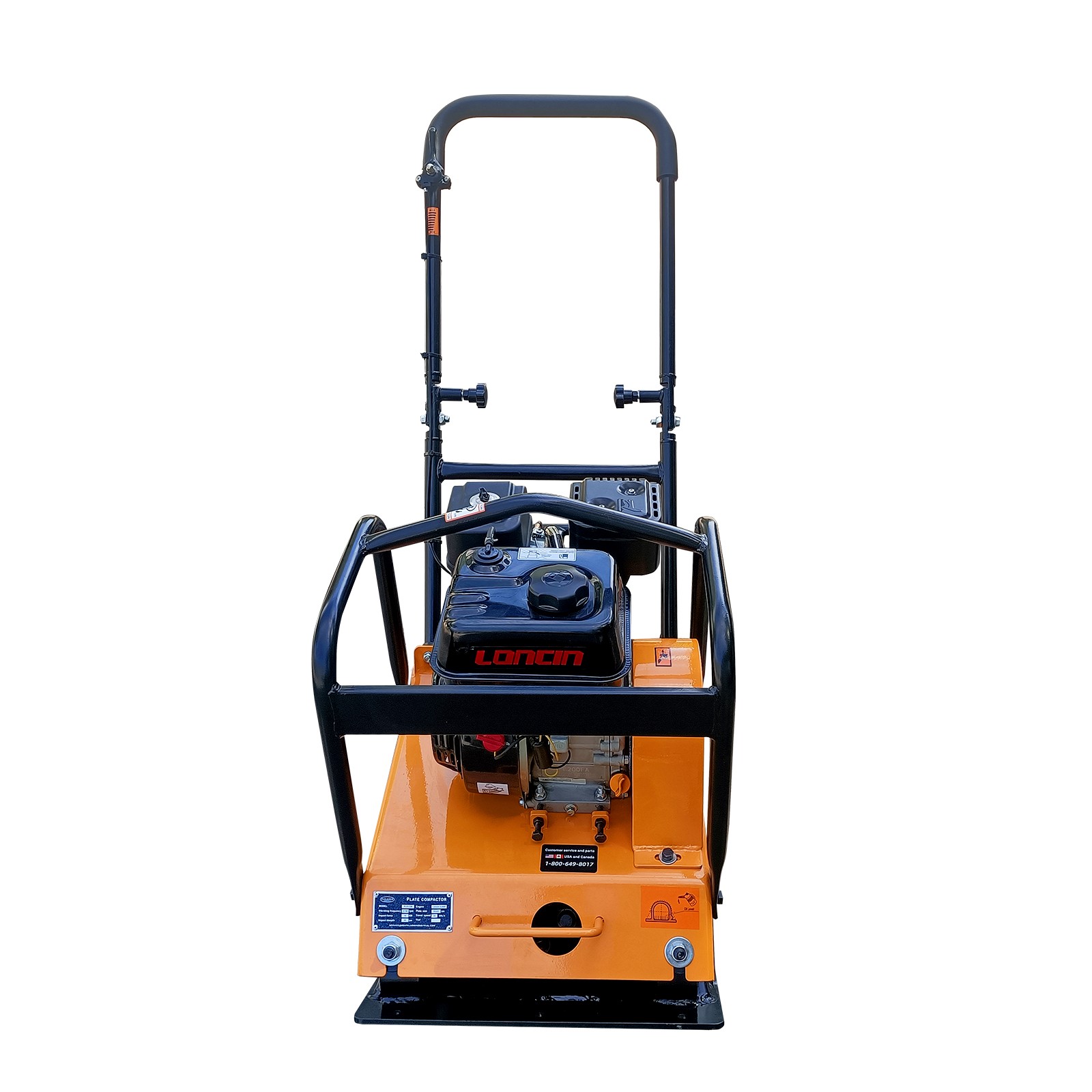 Walk Behind Compactor Rammer Vibratory Plate Soil Dirt EPA 196CC 6.5HP Engine