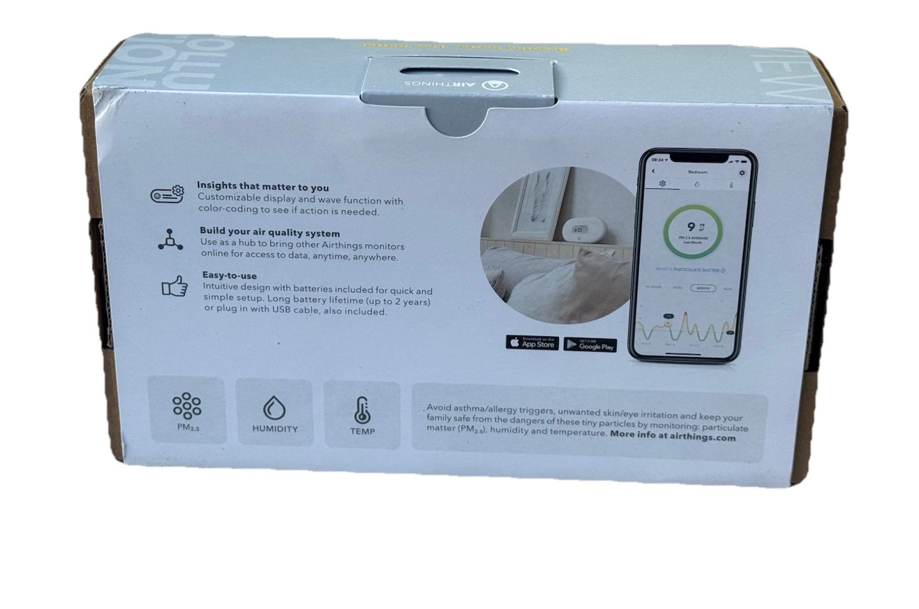 Airthings View Pollution Air Quality Indoor Air Quality Monitor 2980 NEW SEALED