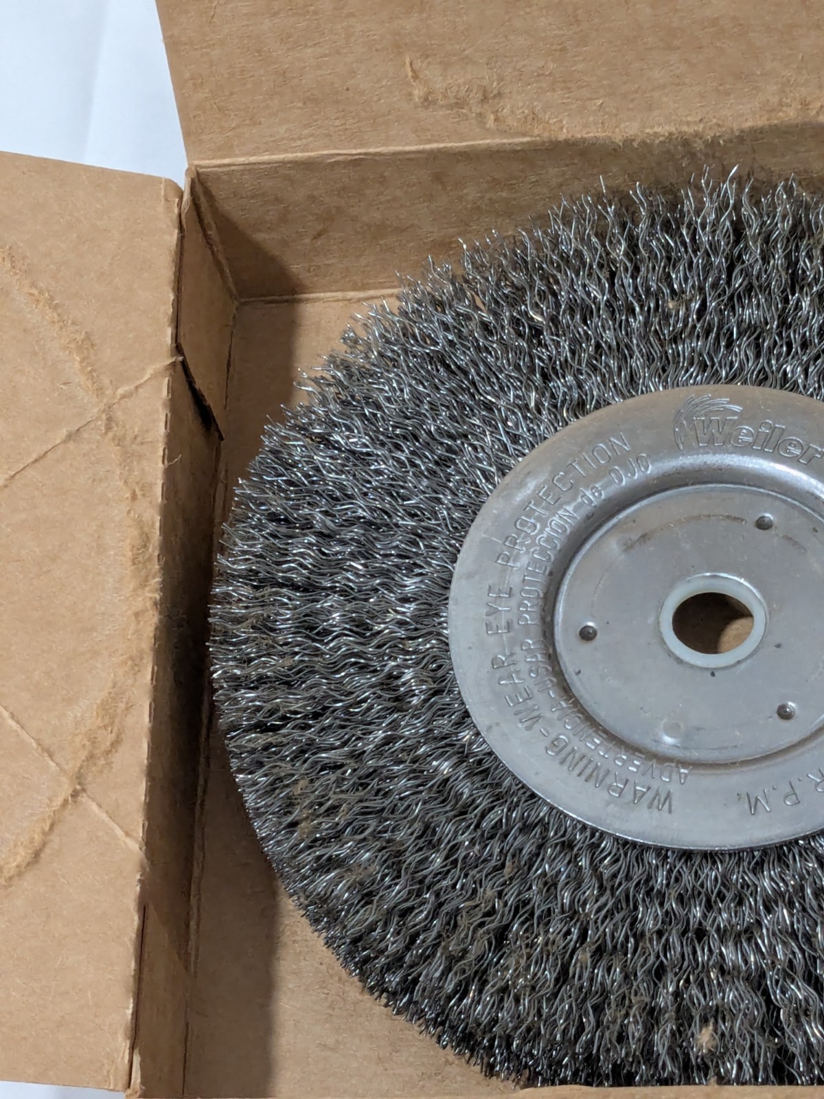 Weiler Wheel Brush: 6″ Wheel Dia, 3/4″ Face Width, 6000 RPM 98535