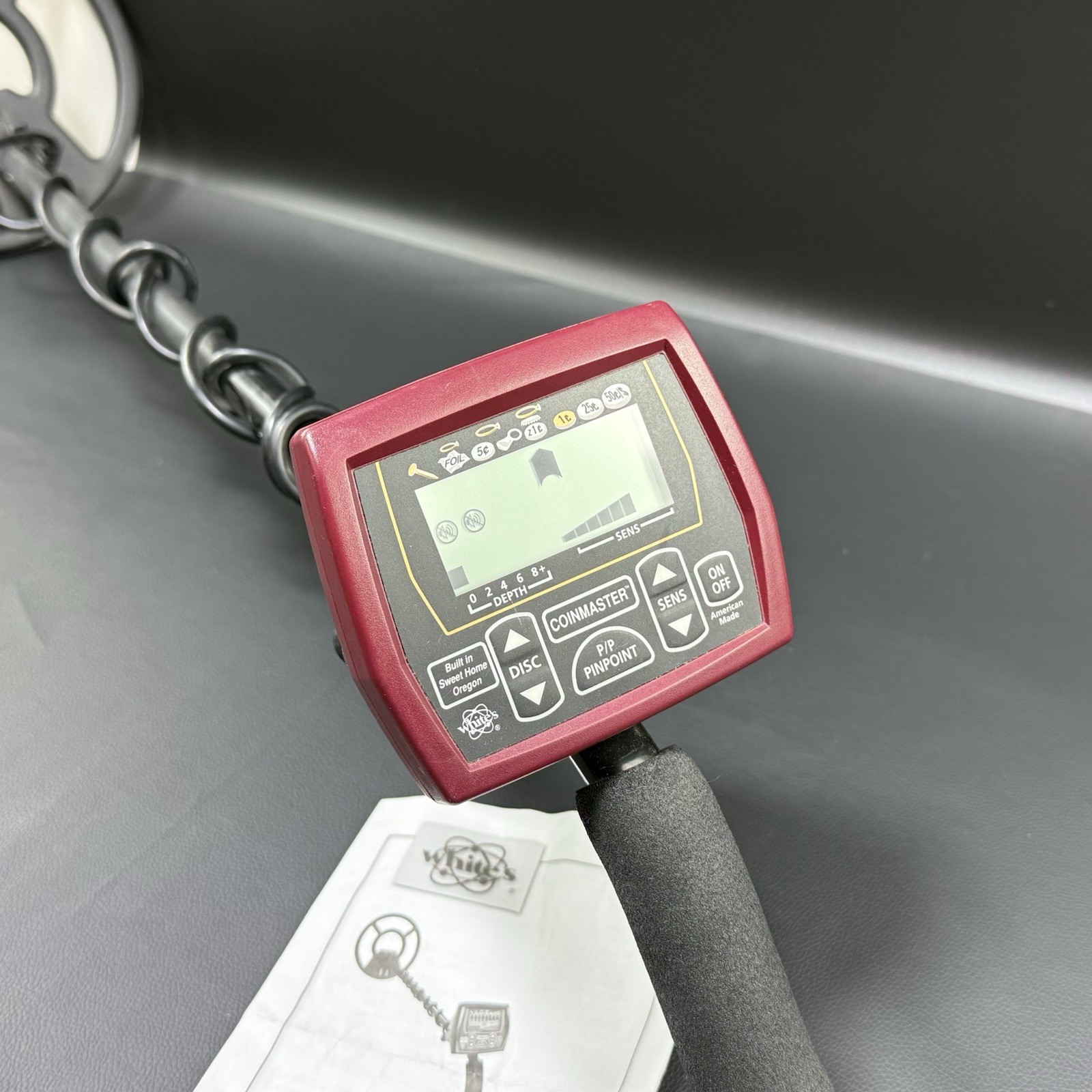 White’s Coinmaster Ground Search Metal Detector Tested Working with Manual