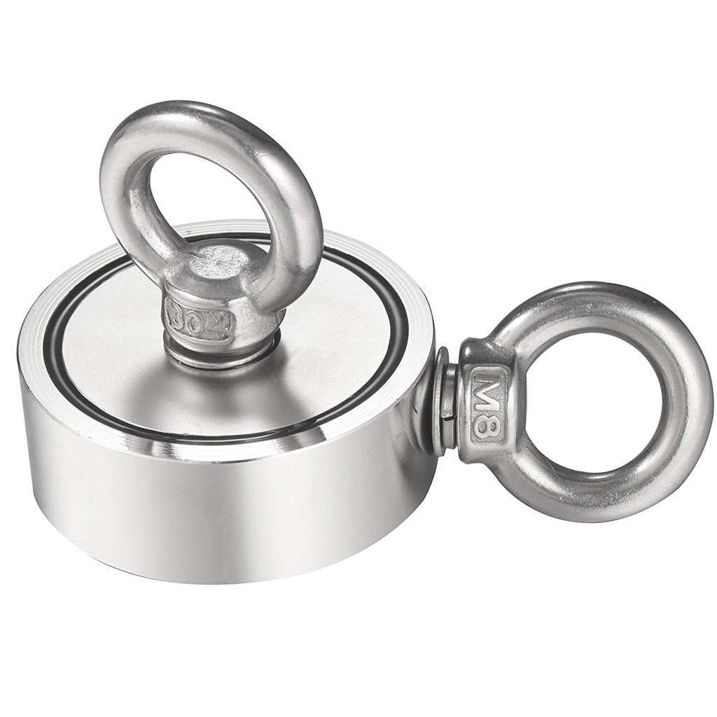 700/500LB Pulling Force Double Sided Round Super Strong Neodymium Fishing Magnet