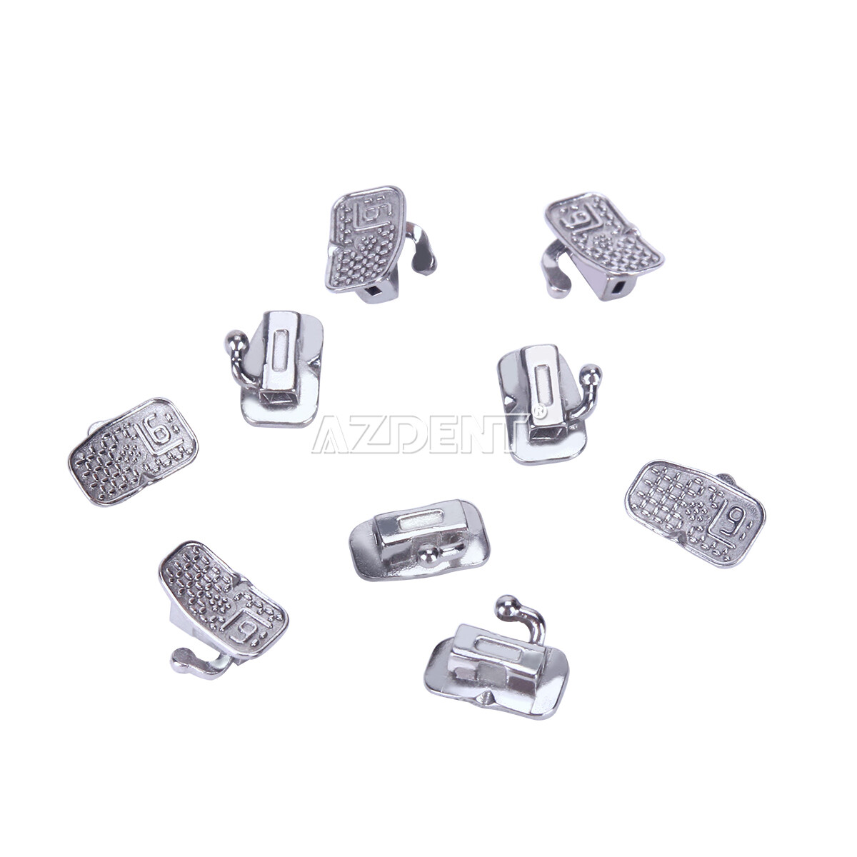 AZDENT Dental Orthodontic Buccal Tubes 1st Molar Bondable Non-Conv Roth /MBT.022