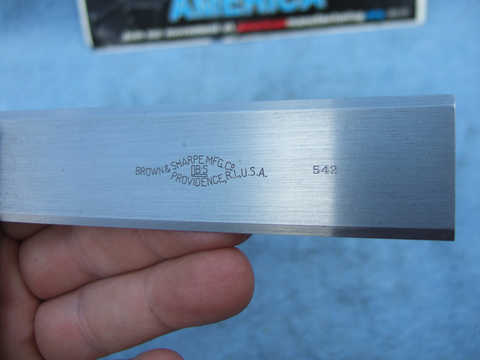 BROWN&SHARPE #542 VINTAGE 4-1/2″ MASTER 2B SQUARE MACHINIST TOOLMAKER USED CLEAN